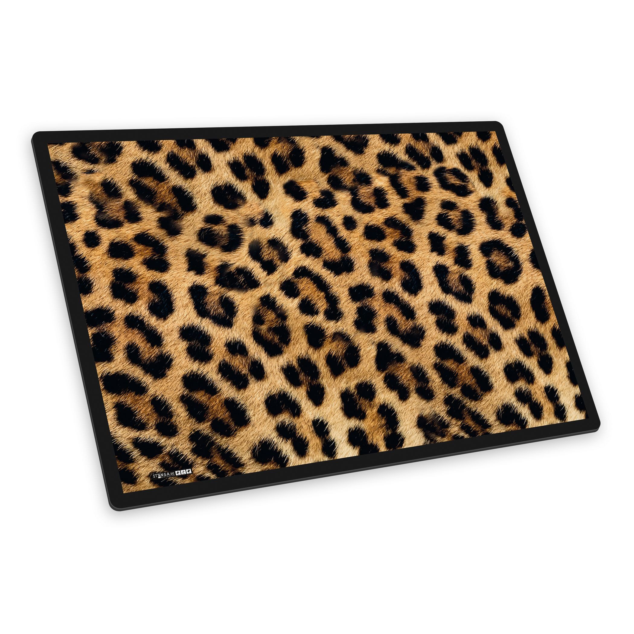 itenga Schreibtischunterlage itenga Schreibunterlage V1 Motiv LEOPARD Muster