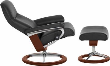 Stressless® Relaxsessel Garda (Set, Relaxsessel mit Hocker), mit Hocker, mit Signature Base, Größe L, Gestell Braun