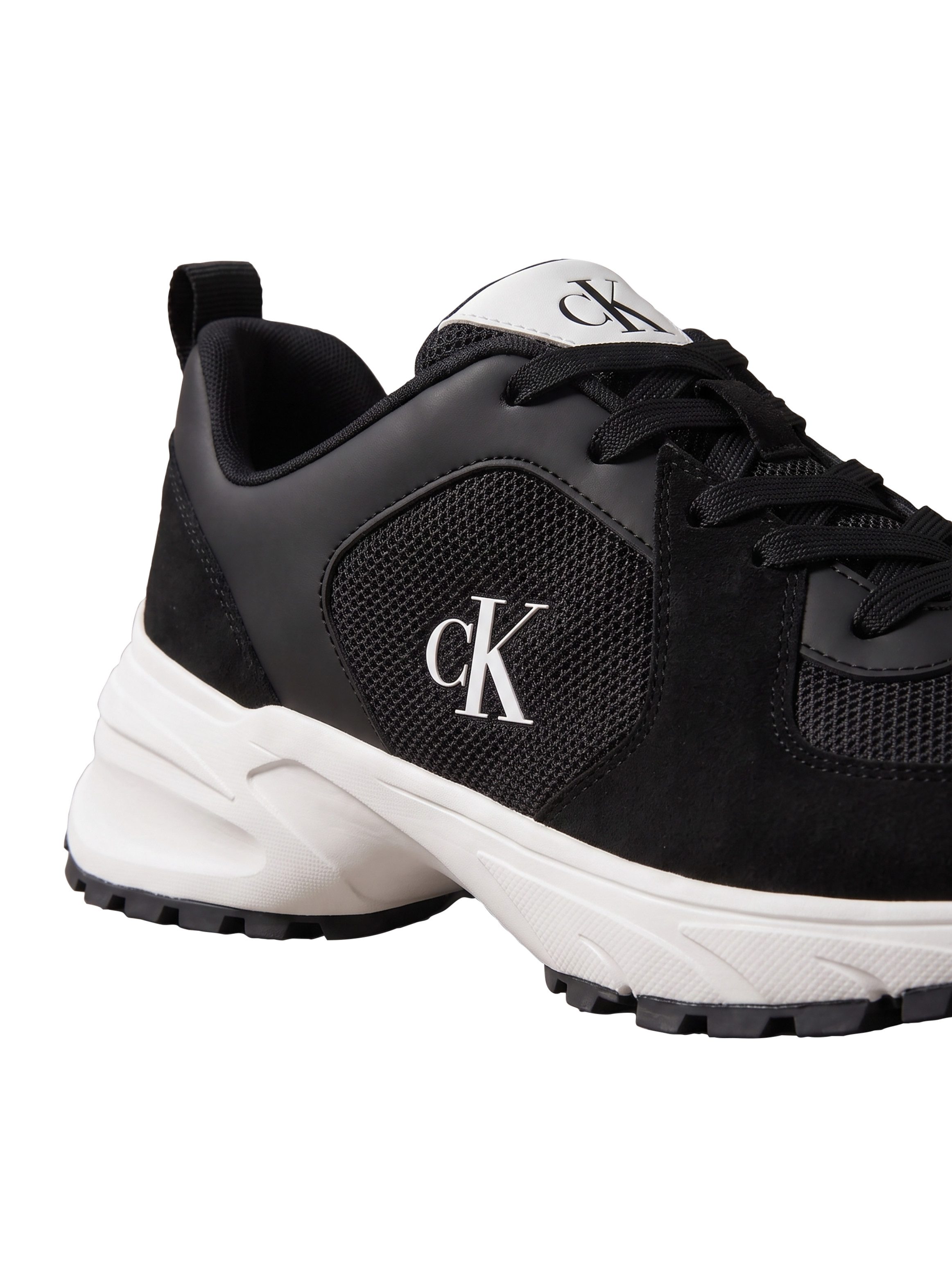 Calvin Klein HIKE RUNNER LACE UP SU MESH Sneaker Freizeitschuh, Halbschuh, Schnürschuh mit Anziehlasche