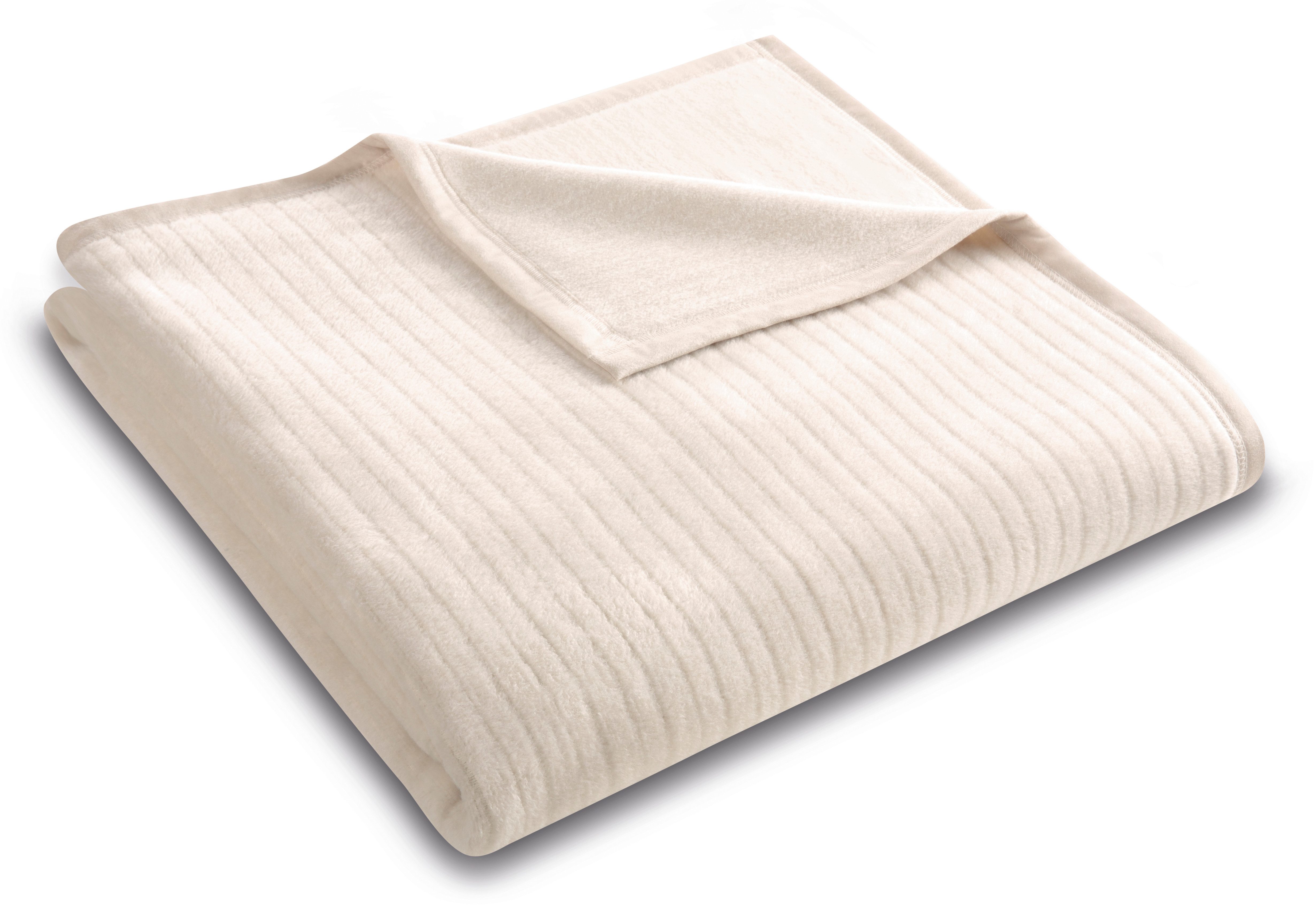 Wohndecke Feel mit schöner Hoch-Tief-Struktur, Biederlack, Made in Germany