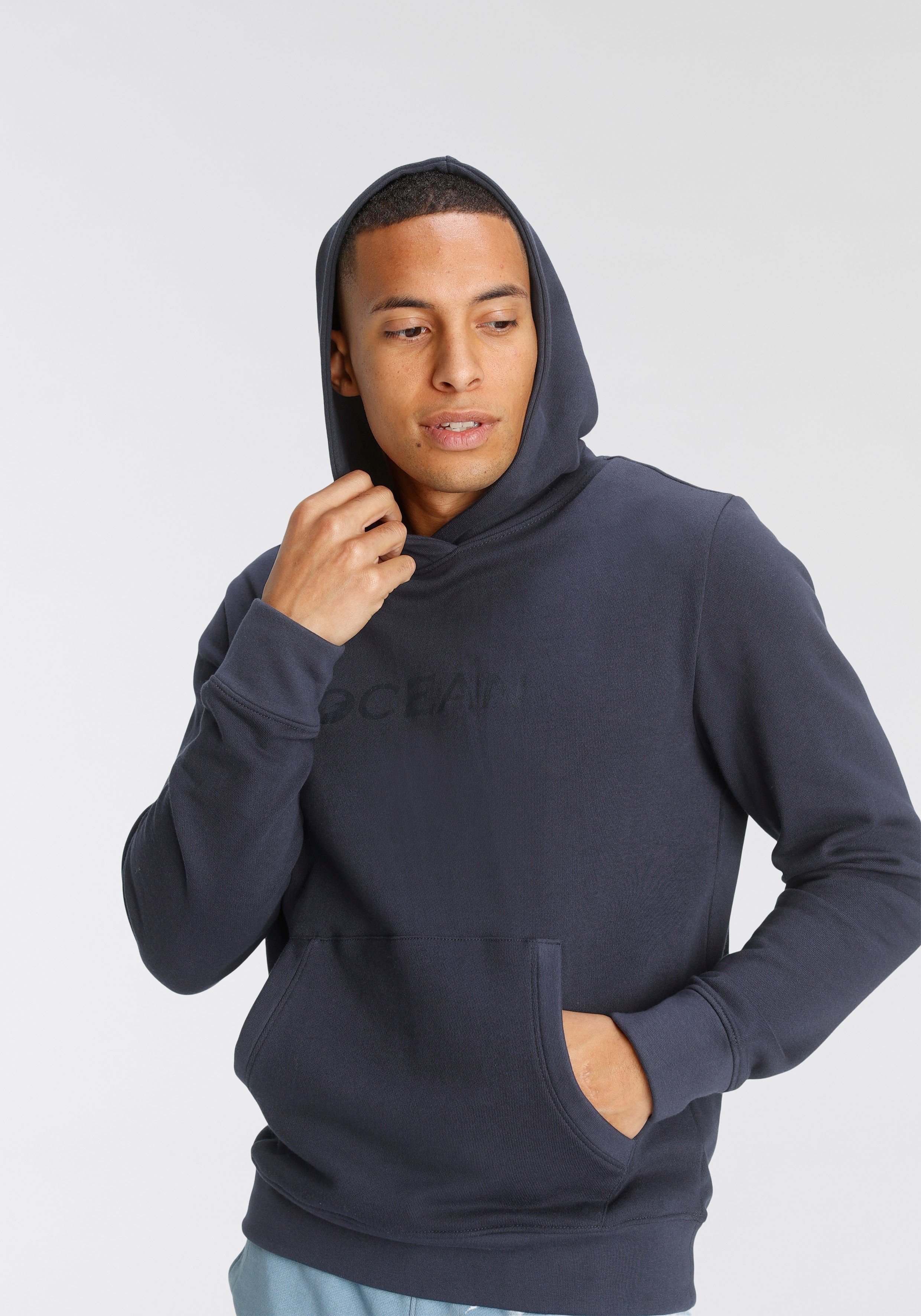 Ocean Sportswear Kapuzensweatshirt Essentials Hoody aus reiner Baumwolle marine