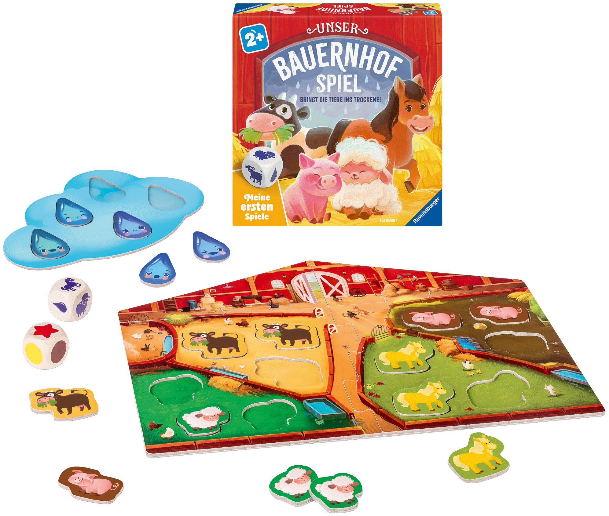 Ravensburger Spiel Unser Bauernhofspiel, Kinderspiel, Made in Europe