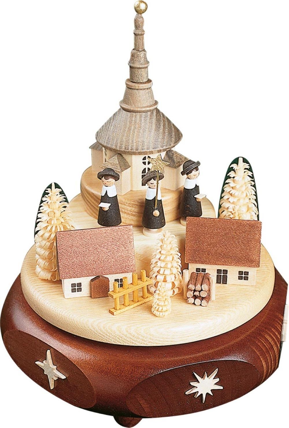 Richard Glaesser Spieluhr Spieldose Seiffener Kirchdorf mit Kurrende, Handa günstig online kaufen