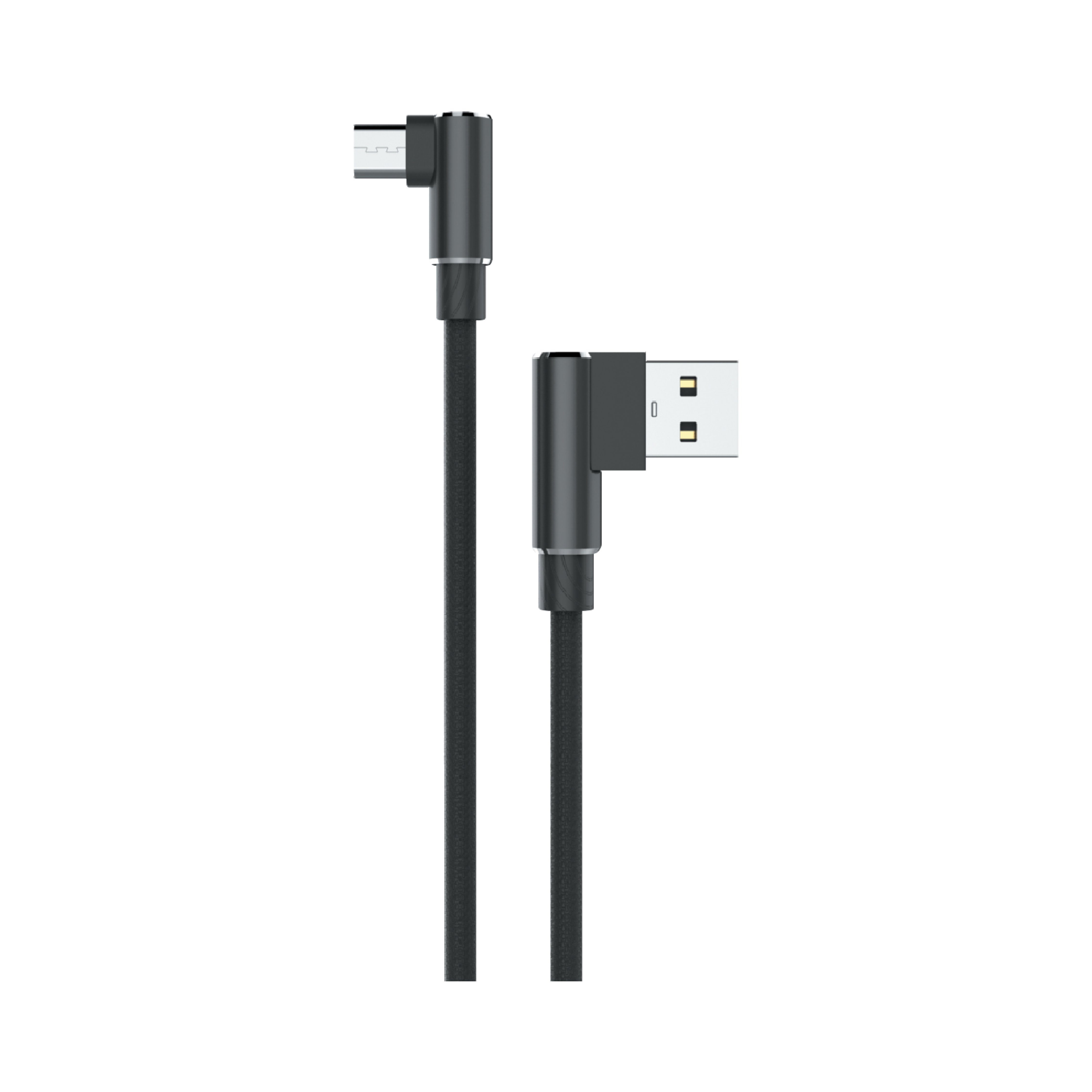 2A Micro-USB Ladekabel 90 Grad Winkelstecker 2 Meter USB-Kabel