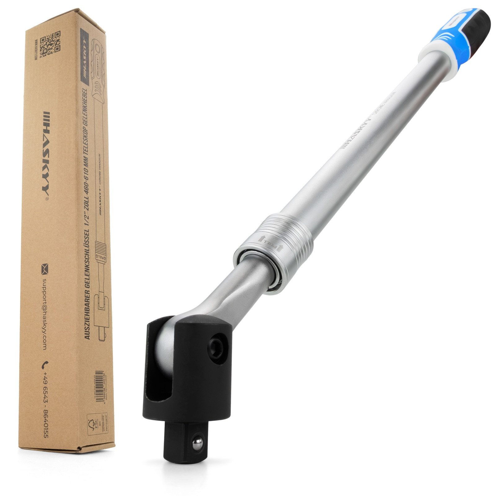 HASKYY Steckschlüssel HASKYY Gelenkgriff 1/2 Zoll Gelenkschlüssel 50-64cm Drehmoment 768Nm von HASKYY