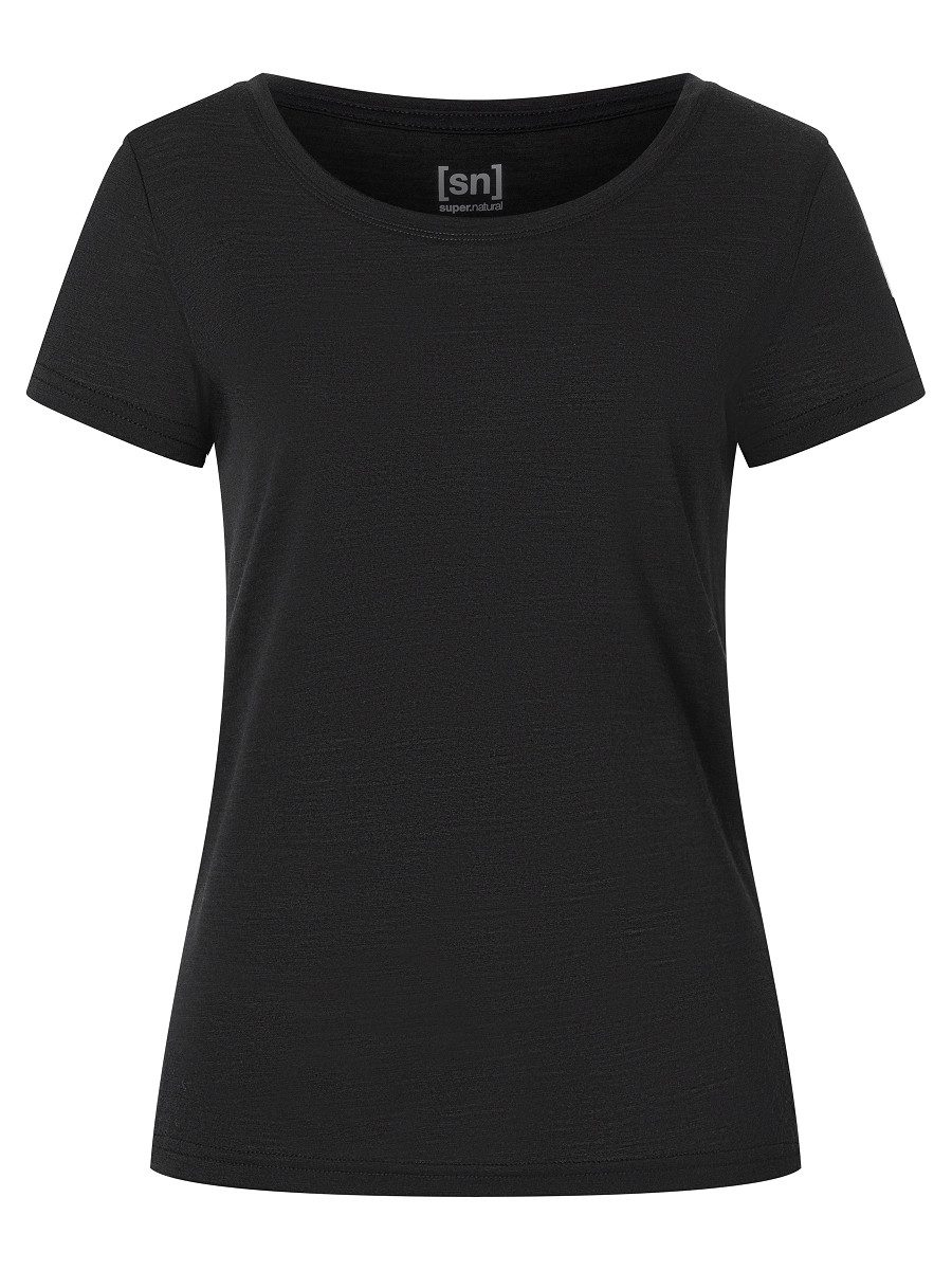 SUPER.NATURAL T-Shirt für Damen, Merino MIDSUMMER TEE figurbetont, atmungsaktiv
