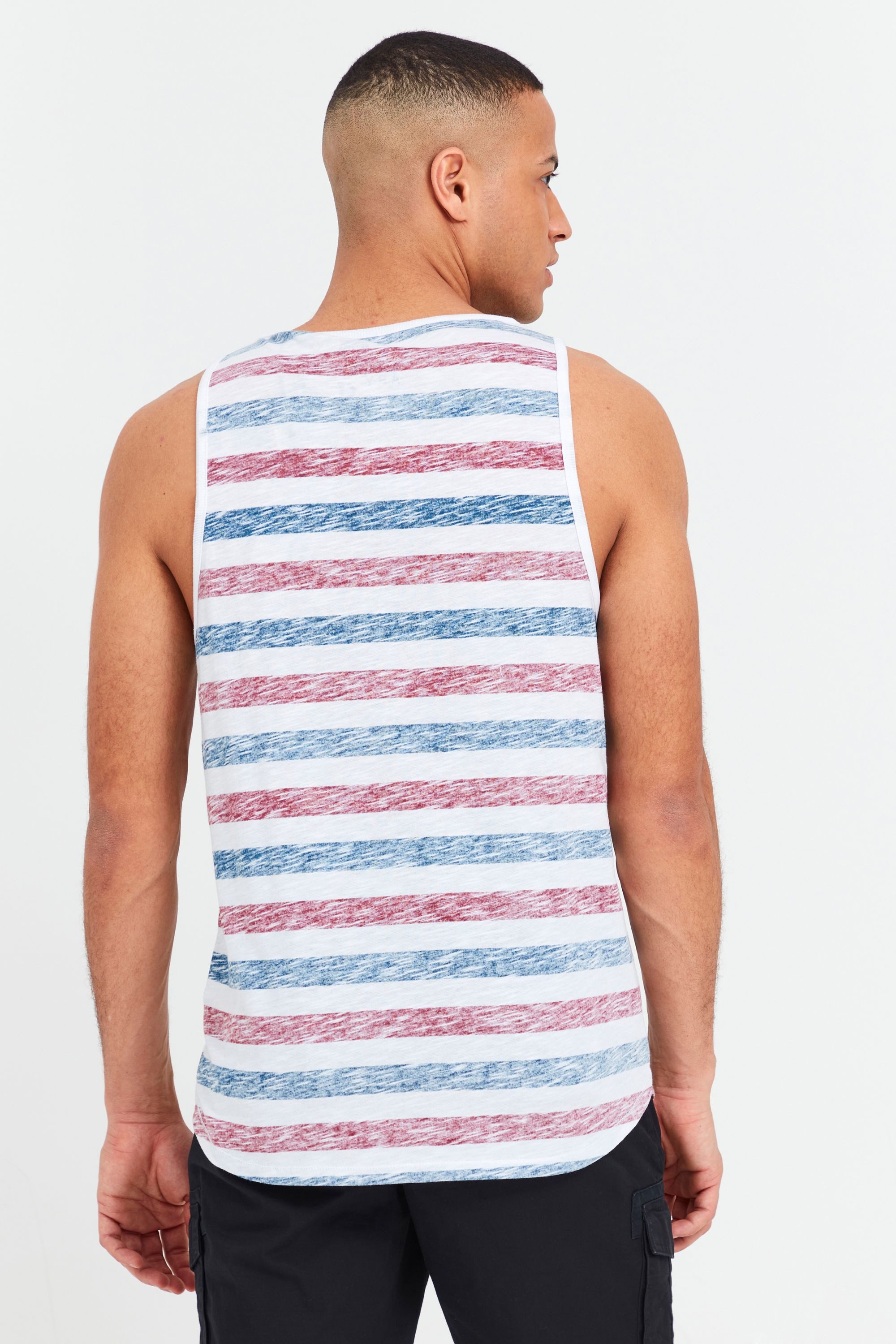 !Solid Tanktop SDMende Ärmelloses Shirt mit Streifen