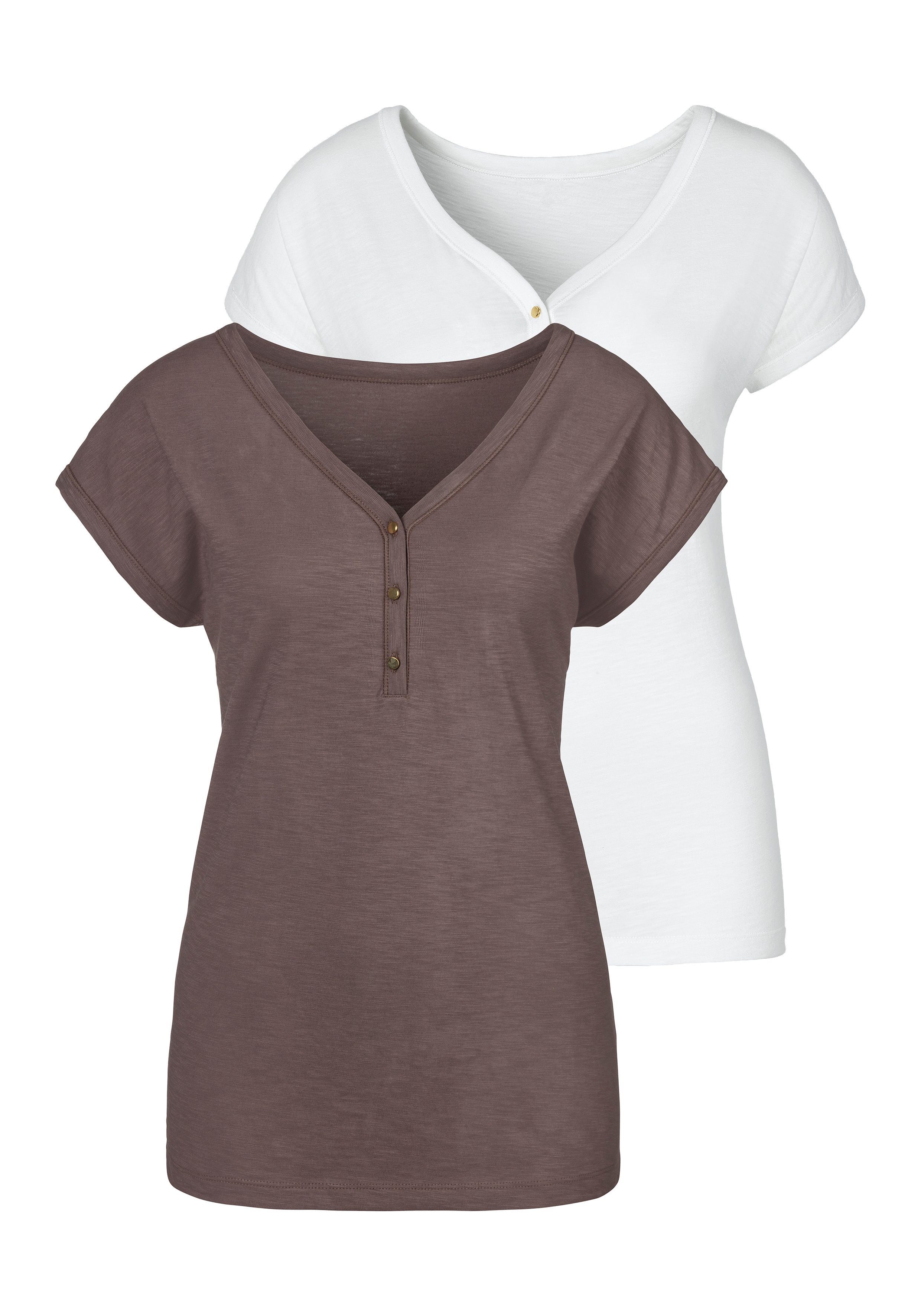 Damen Crop Top Kurzarm - Weiches T-Shirt Mit V-Ausschnitt Aus Polyester