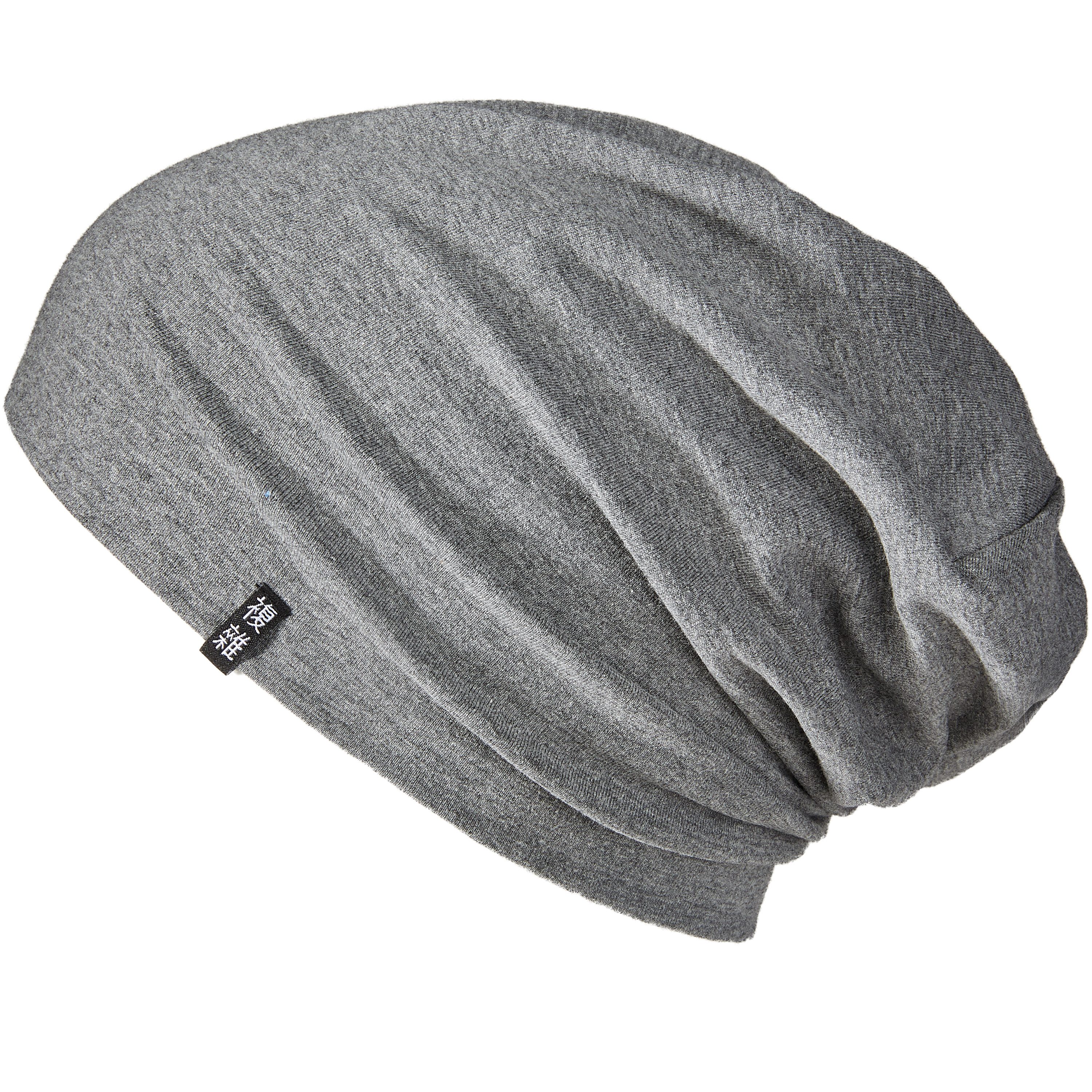 Enter the Complex Jerseymütze - Leichte Slouch Beanie - Unisex, Übergangsmütze, 95% gekämmte Baumwolle, 5% Elasthan