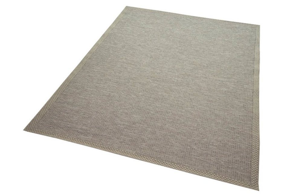 Outdoorteppich In- & Outdoor Teppich Sisal beige grau, TeppichHome24,  rechteckig, Höhe: 5 mm