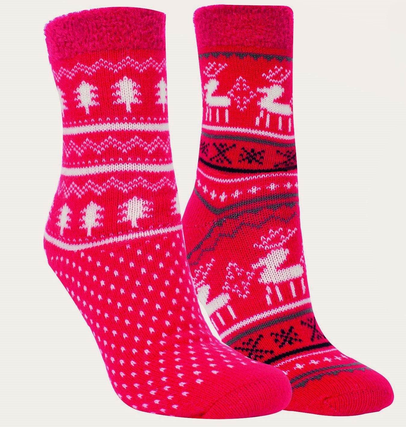 RS Harmony Socken 2 Paar RS. Harmony 12808 Thermo Strumpf Winterzeit 35-38, 39-42 rot