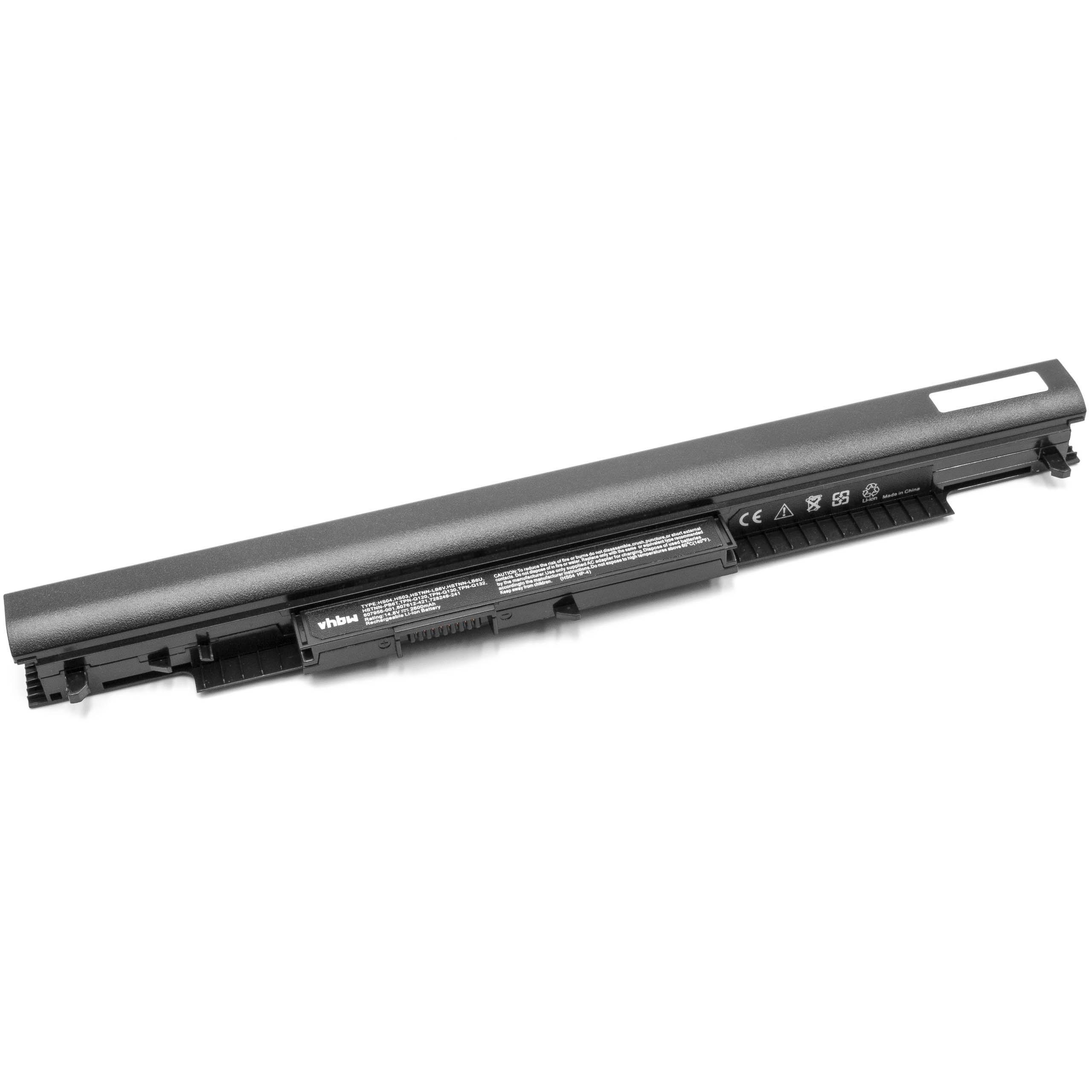 vhbw passend für HP Pavilion 15-ac603TX, 15-ac604TX, 15-ac603TU, Laptop-Akku 2600 mAh