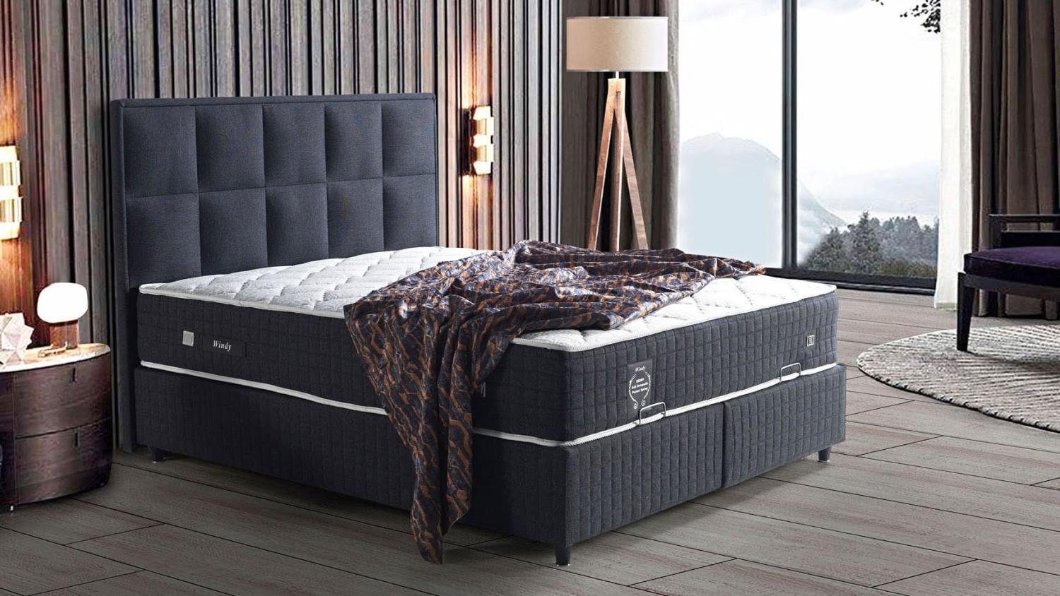 JVmoebel Bett Designer Doppelbett Holz Designer Betten Möbel Schlafzimmer Bett (Bett), Made In Europe