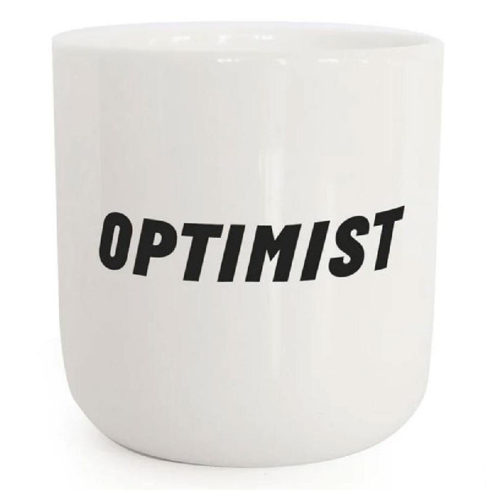 PLTY Tasse Becher Optimist Porzellan