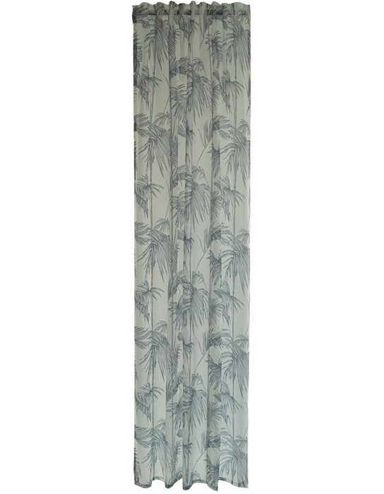Gardine Paris HOMING verdeckte Schlaufen (1 St) transparent floral Blumen transparent Wohnzimmer Schlafzimmer