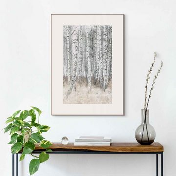 Reinders! Bild Gerahmtes Bild Birken Naturmotiv - Bäume - Fotografie, Bäume (1 St)