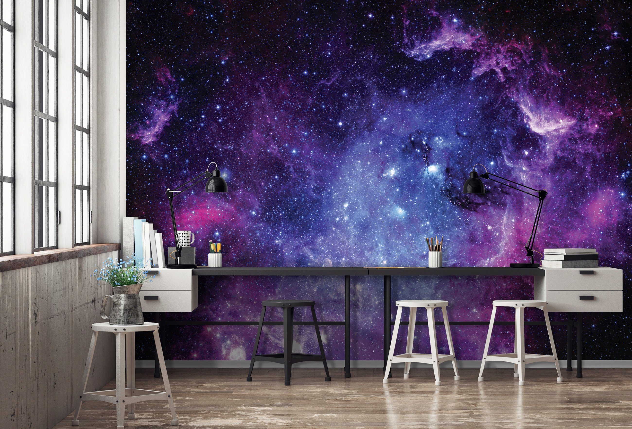 Wallarena Fototapete Natur - Mehrfarbig - Modern - Vlies - Wohnzimmer, glatt, 152x104cm