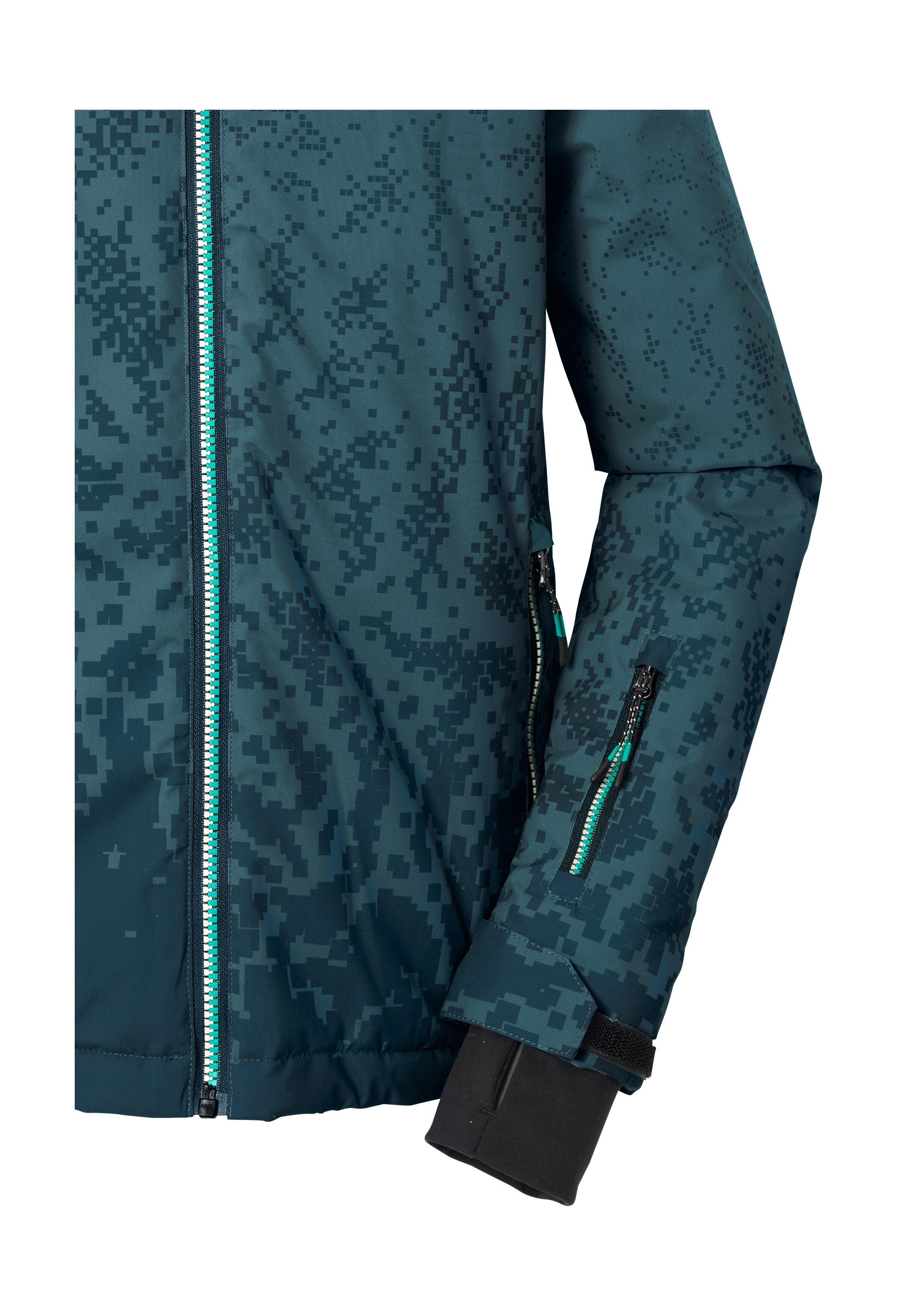 Killtec Skijacke KSW 204 BYS SKI JCKT Wind- und wasserdichte Ski-Jacke mit All-over-Print und Kapuze – Bild 4 von 5