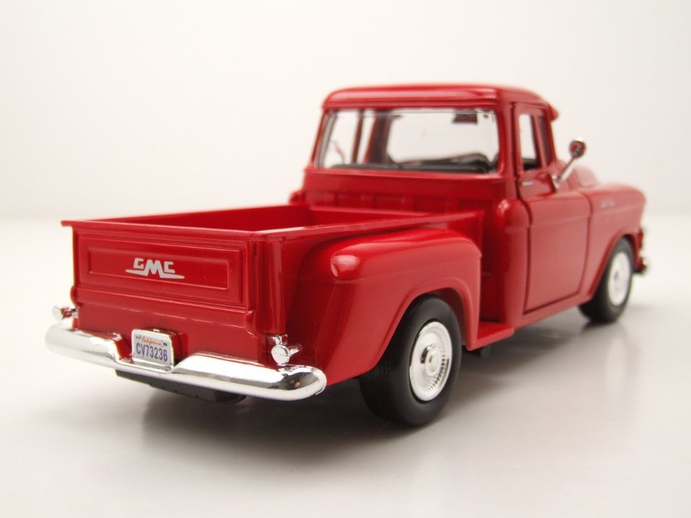 Motormax Modellauto GMC Blue Chip Pick Up 1955 rot, Maßstab 1:24