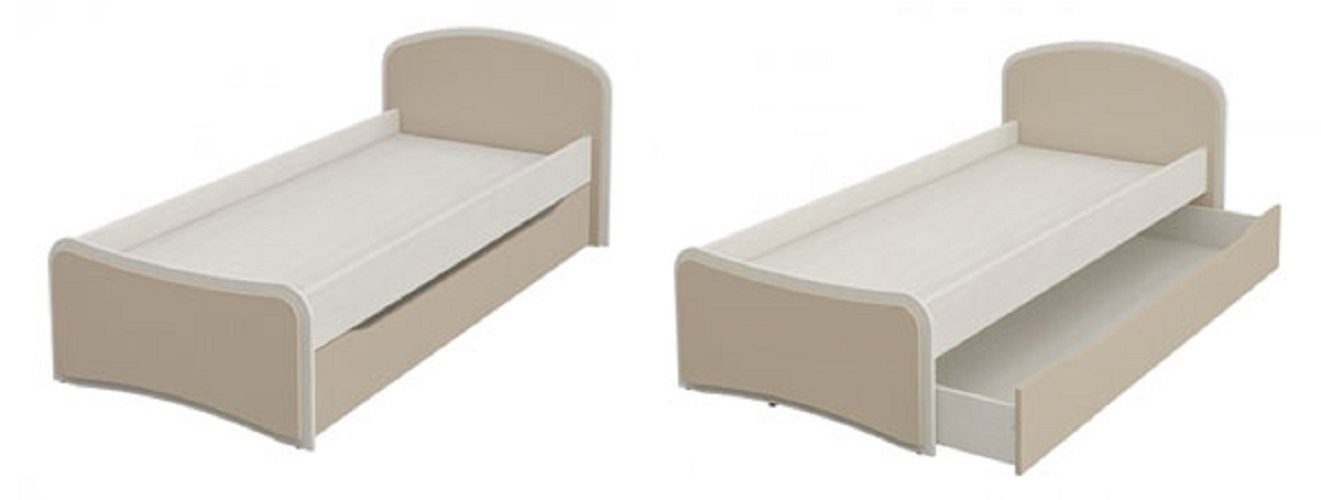 Feldmann-Wohnen Bett »KOMBI«, Liegefläche: 80 x 190 cm, - in der Farbe  Cappuccino online kaufen | OTTO