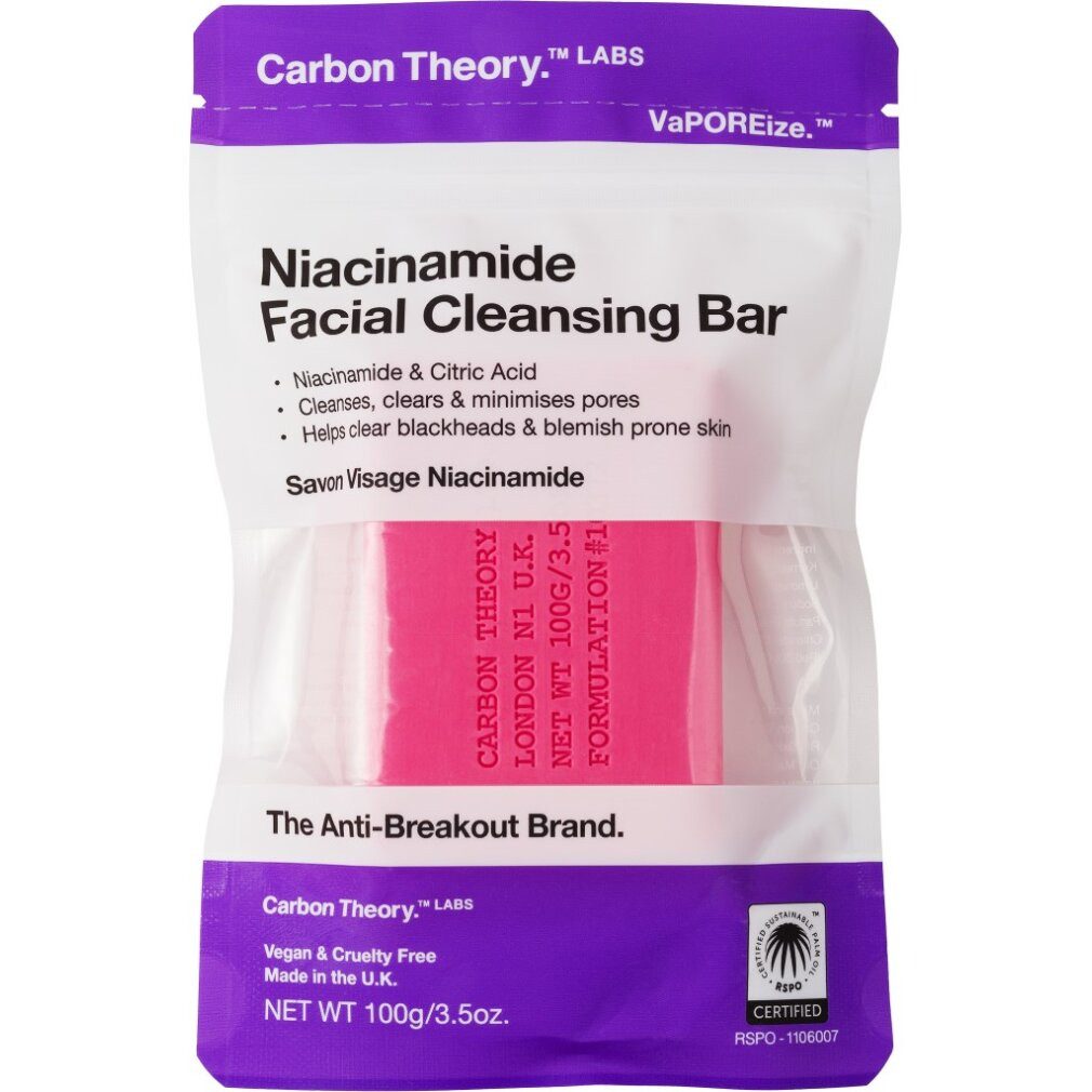 Carbon Theory Körperpflegemittel Niacinamide Gesichtsreinigungsseife (Facial Cleansing Bar) 100 g