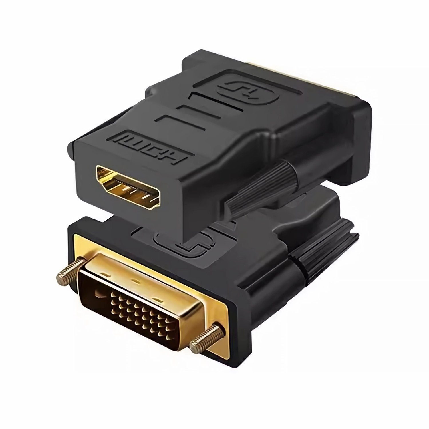 Bolwins K24 HDMI auf DVI Adapter HDMI Buchse zu DVI Stecker 24+1 Adapter 1080p Computer-Adapter DVI-D zu HDMI Buchse, DVI-D Stecker, 0 cm, Plug & Play, Verlustfreie Signalübertragung