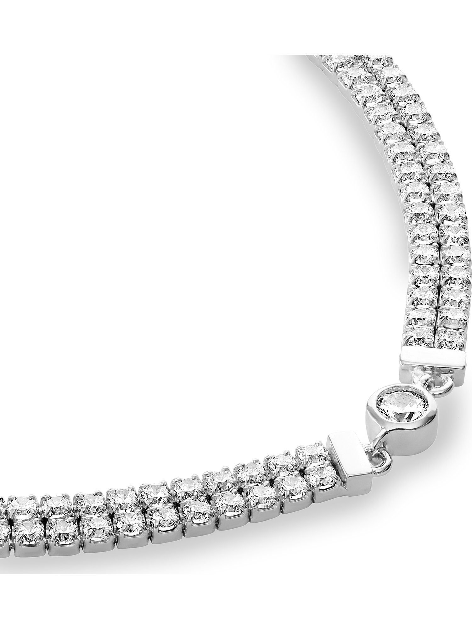 JETTE Armband JETTE Damen-Armband 925er Silber 123 Zirkonia, CASCADE