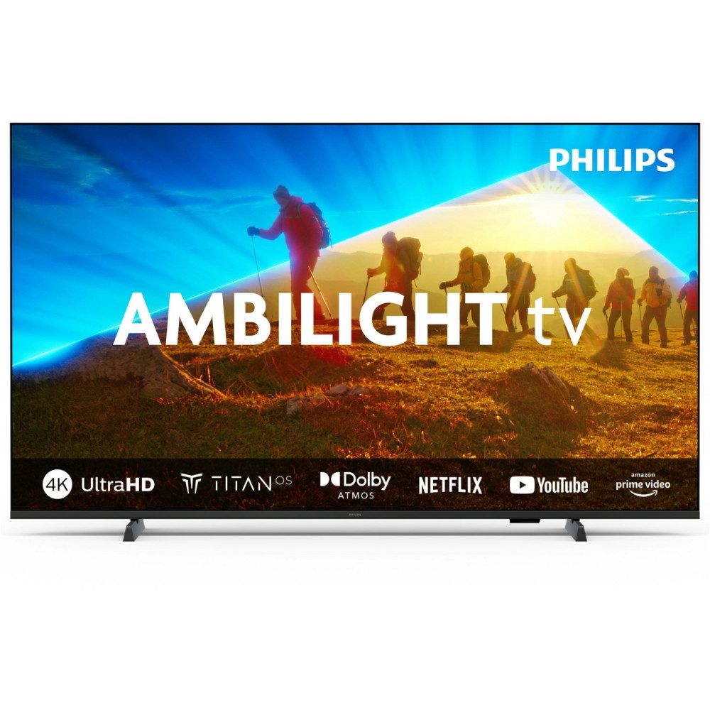 Philips 55PUS8009/12 LED-Fernseher (55 Zoll, 4K Ultra HD, WLAN integriert, Ambilight für immersive Erlebnisse)