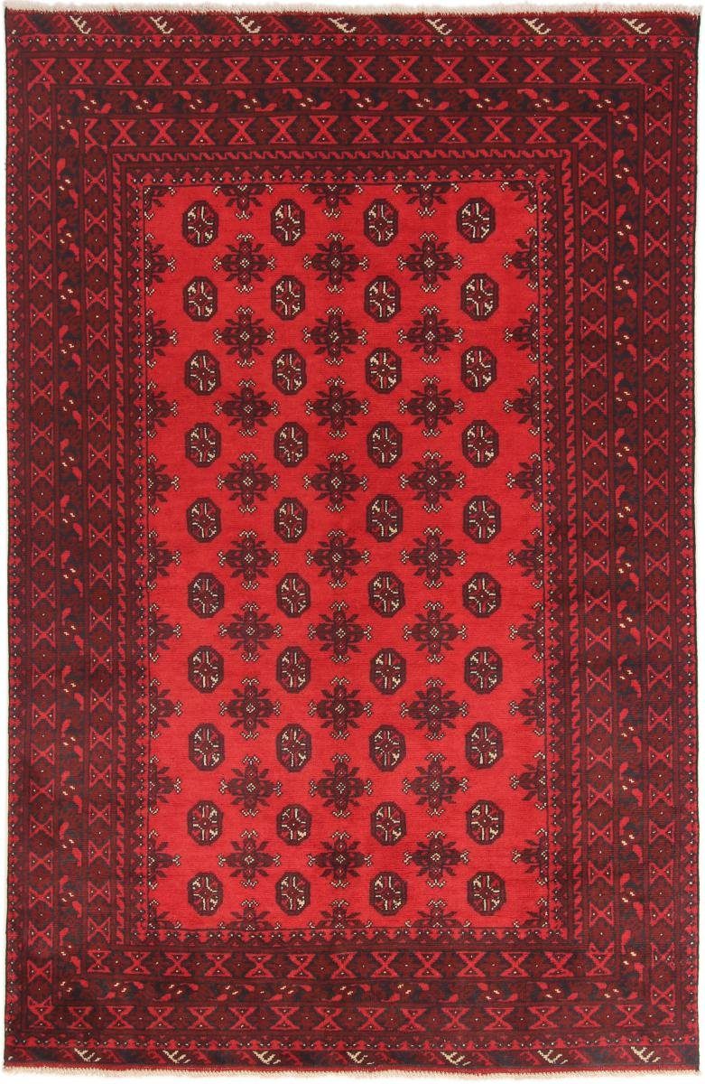 Orientteppich Afghan Akhche 160x246 Handgeknüpfter Orientteppich, Nain Trading, rechteckig, Höhe: 6 mm