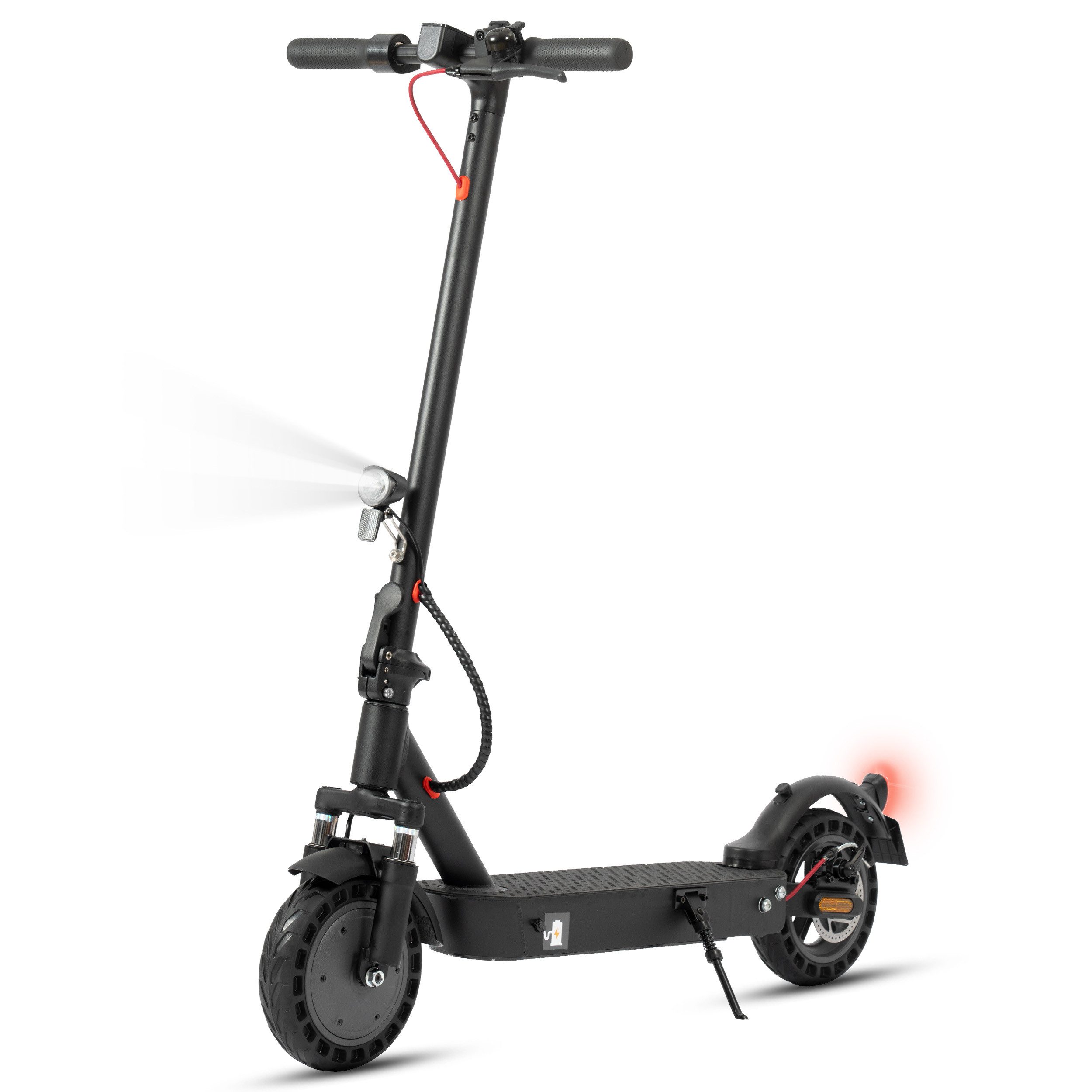 ZWHEEL E-Scooter 10'' E-roller mit Straßenzulassung (ABE), klappbar, max. 35-45km, 500 W, 20 km/h, (mit Schutzblech, mit Tasche, APP, Stoßdämpfer vorne und hinten), kalppbarer E-roller, 120kg Tragfähigkeit, Doppelbremssystem