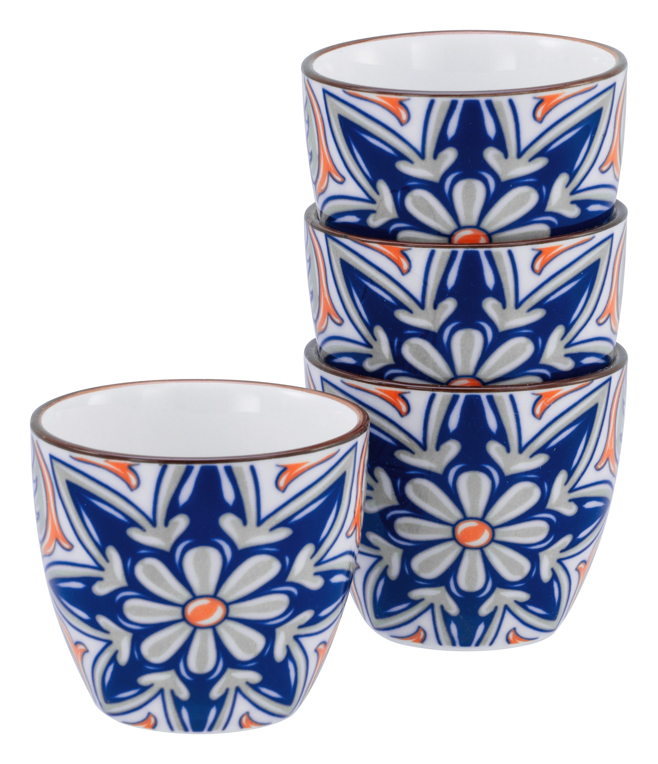 CreaTable Espressotasse Aladin Rot, 4-tlg., Steinzeug