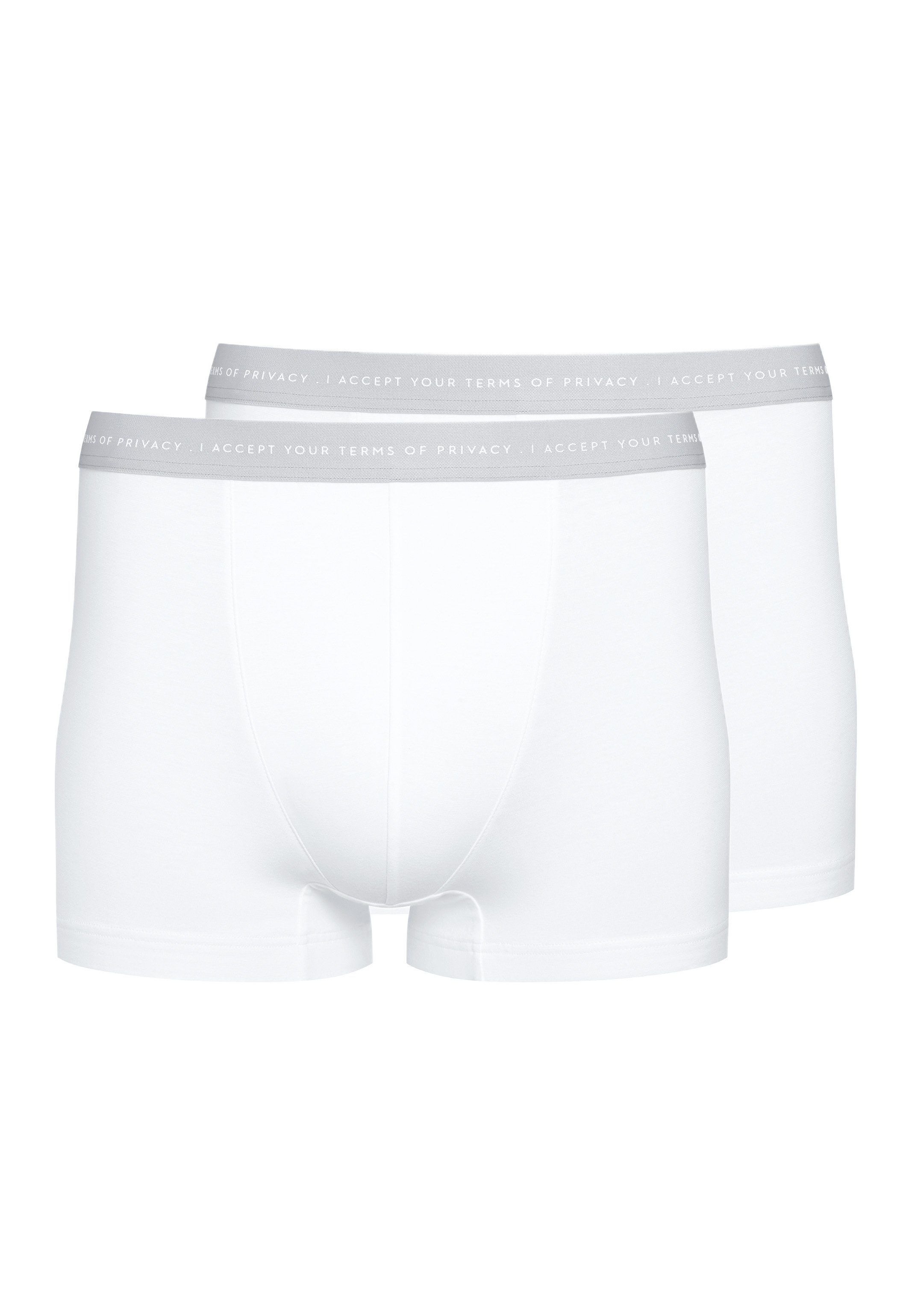 Mey Retro Boxer 2er Pack RE:THINK (Spar-Set, 2-St) Retro Short / Pant - Baumwolle - Ohne Eingriff - Weiß