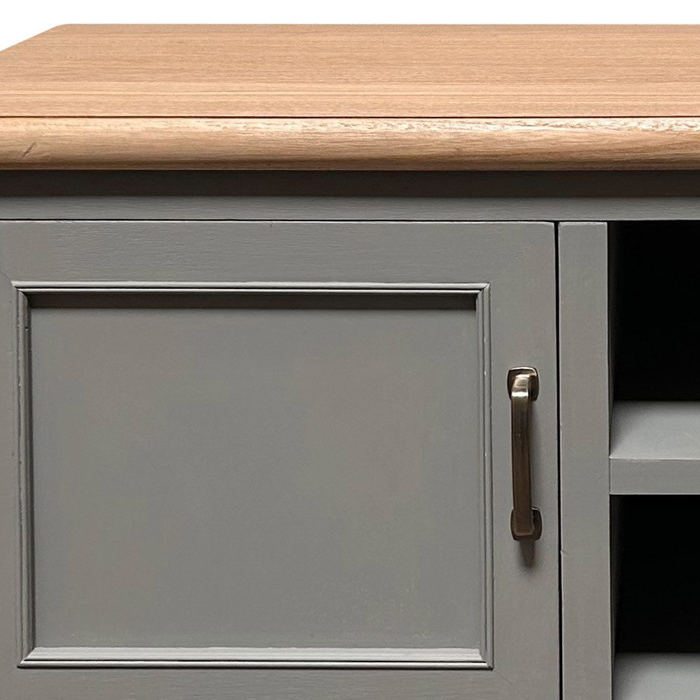 Grafelstein Kommode Flurschrank FARMHOUSE grau braun Sitzbank Schuhschrank Landhausmöbel m