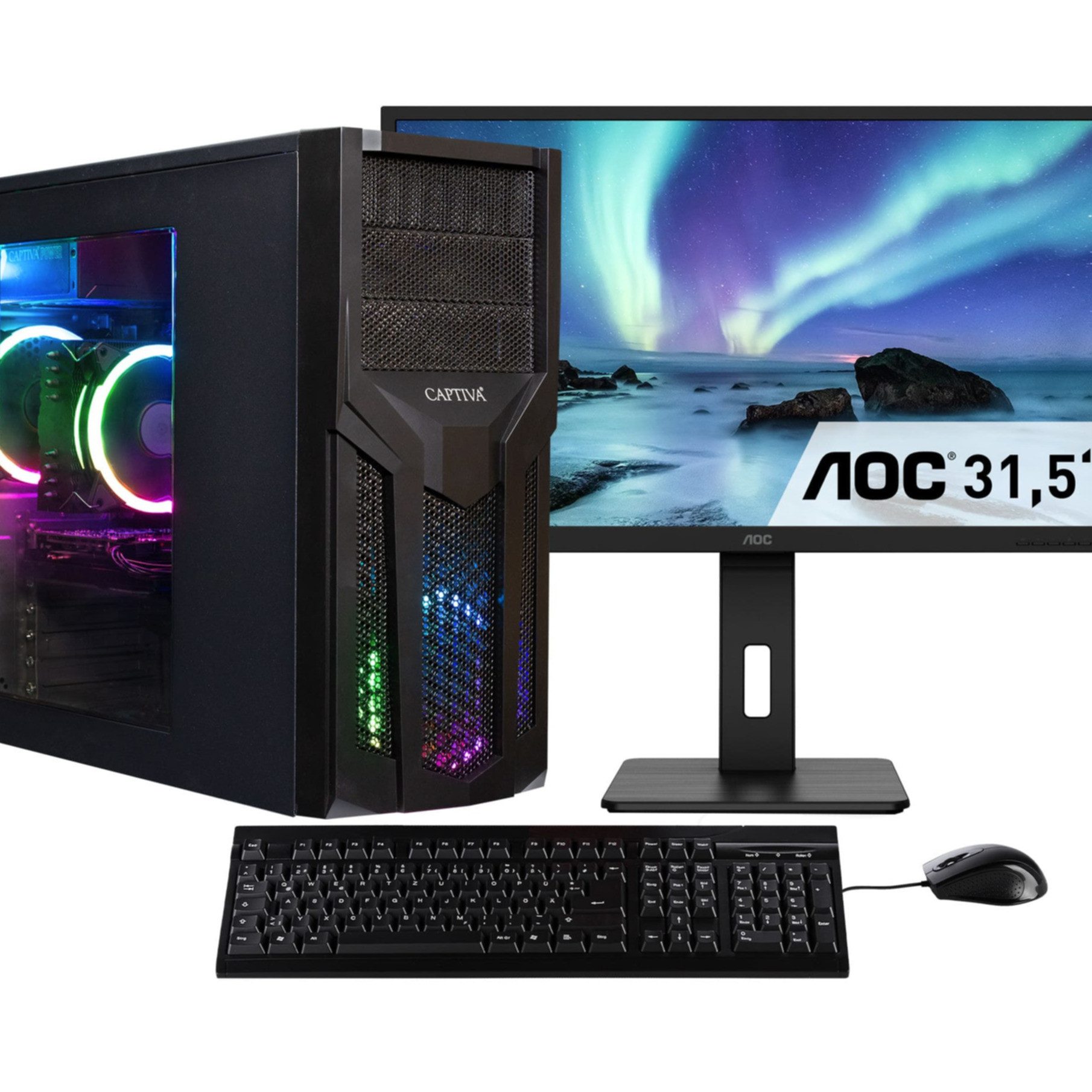 CAPTIVA Power Starter R80-034 TFT Bundle Business-PC-Komplettsystem (80", AMD Ryzen 5 Ryzen 5 5600G, Radeon Graphics, 32 GB RAM, 1000 GB SSD)