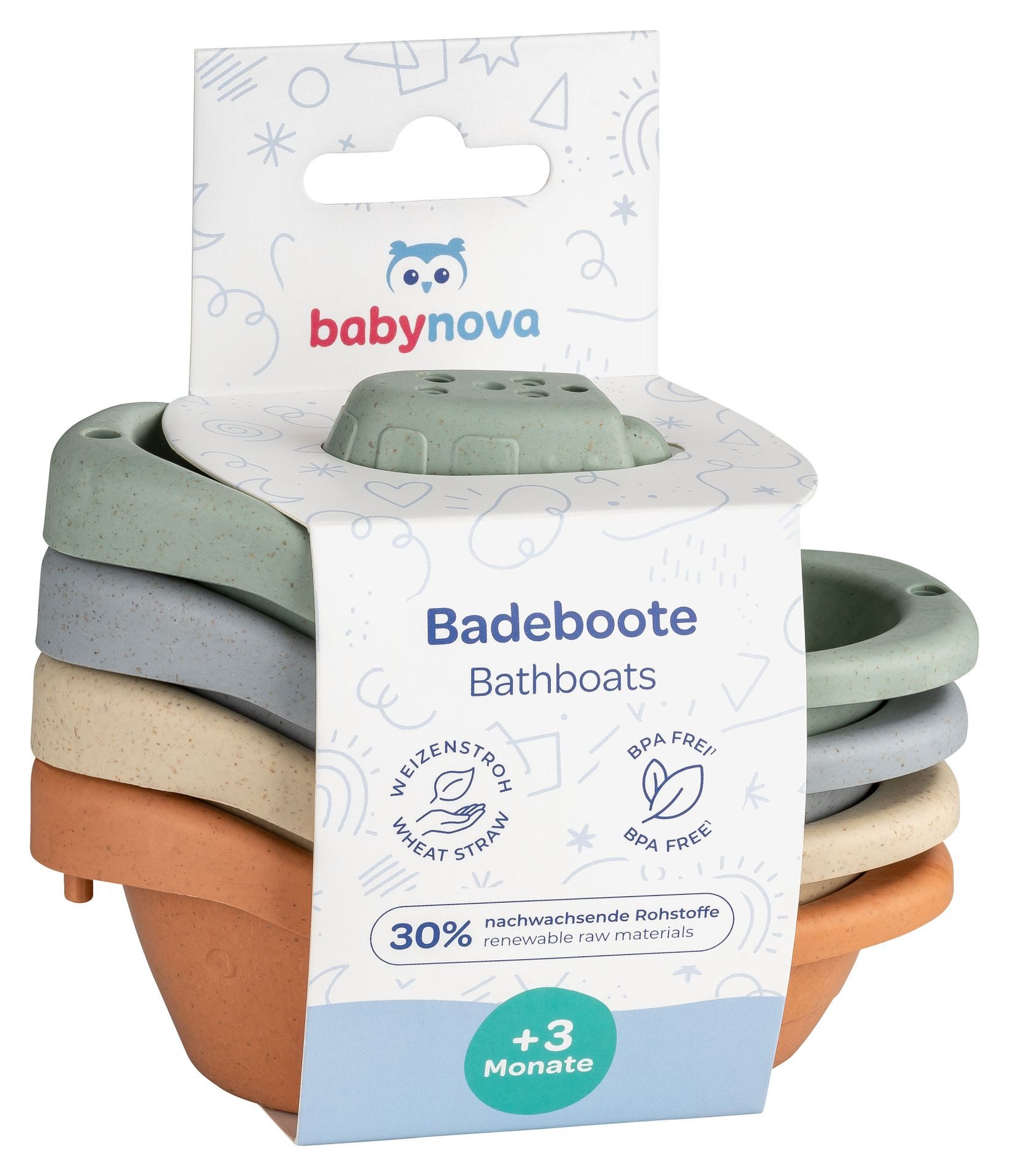 Baby-Nova Badespielzeug 4er Badeboote