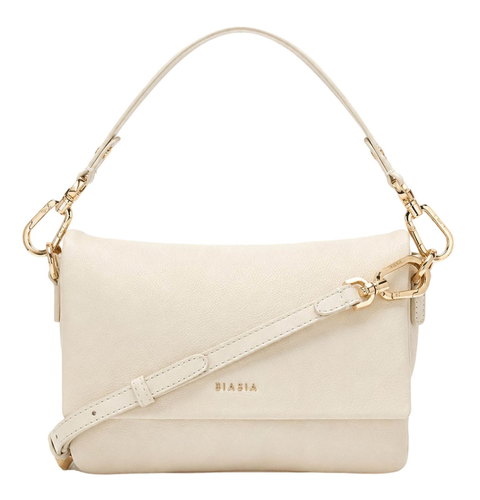 BIASIA Umhängetasche Flap Bag, aus echtem Leder