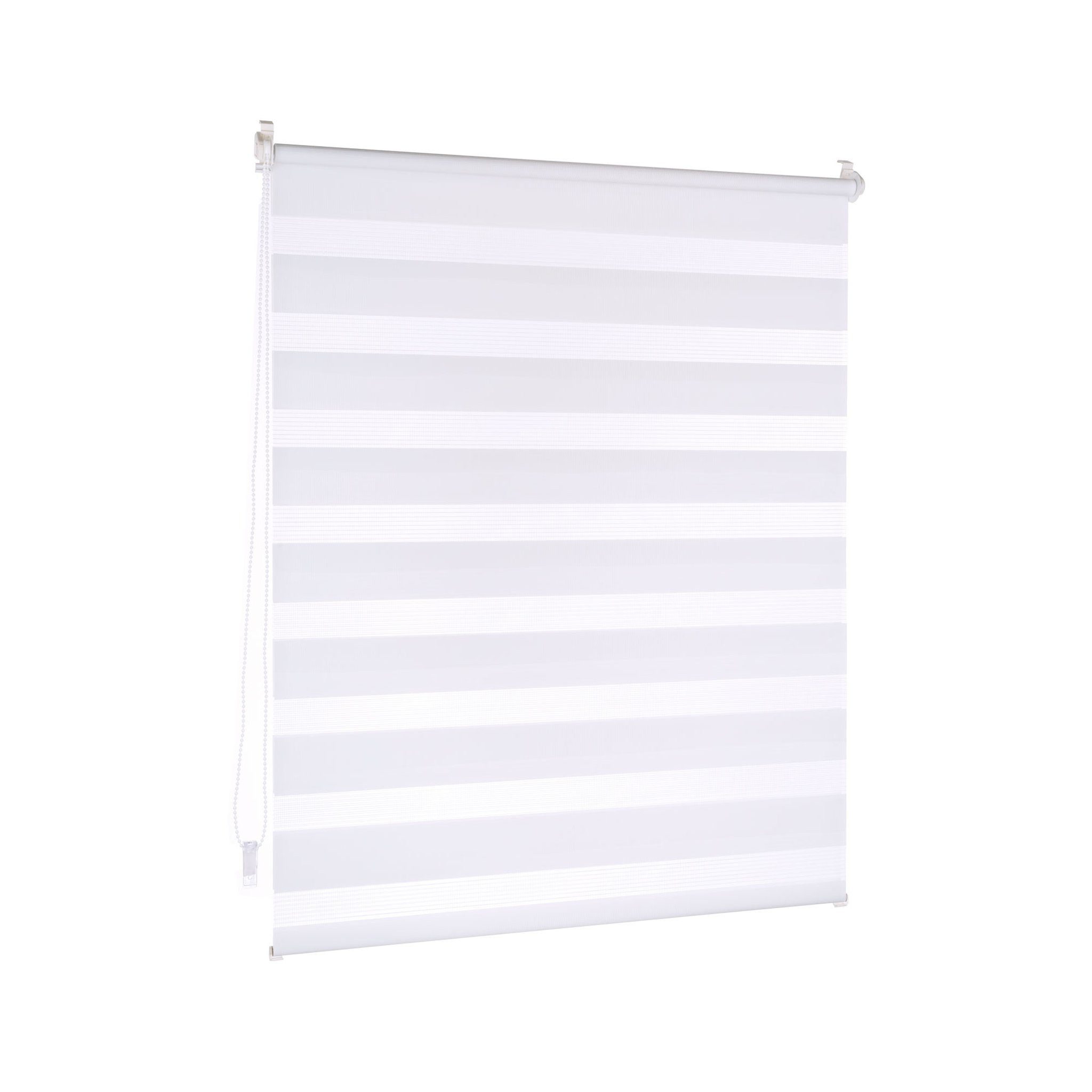 Doppelrollo Premium Klemmfix Doppelrollo / Duo Rollo, 30 x 120 cm, weiß, Victoria M., blickdicht, ohne Bohren, freihängend, Klemmfix