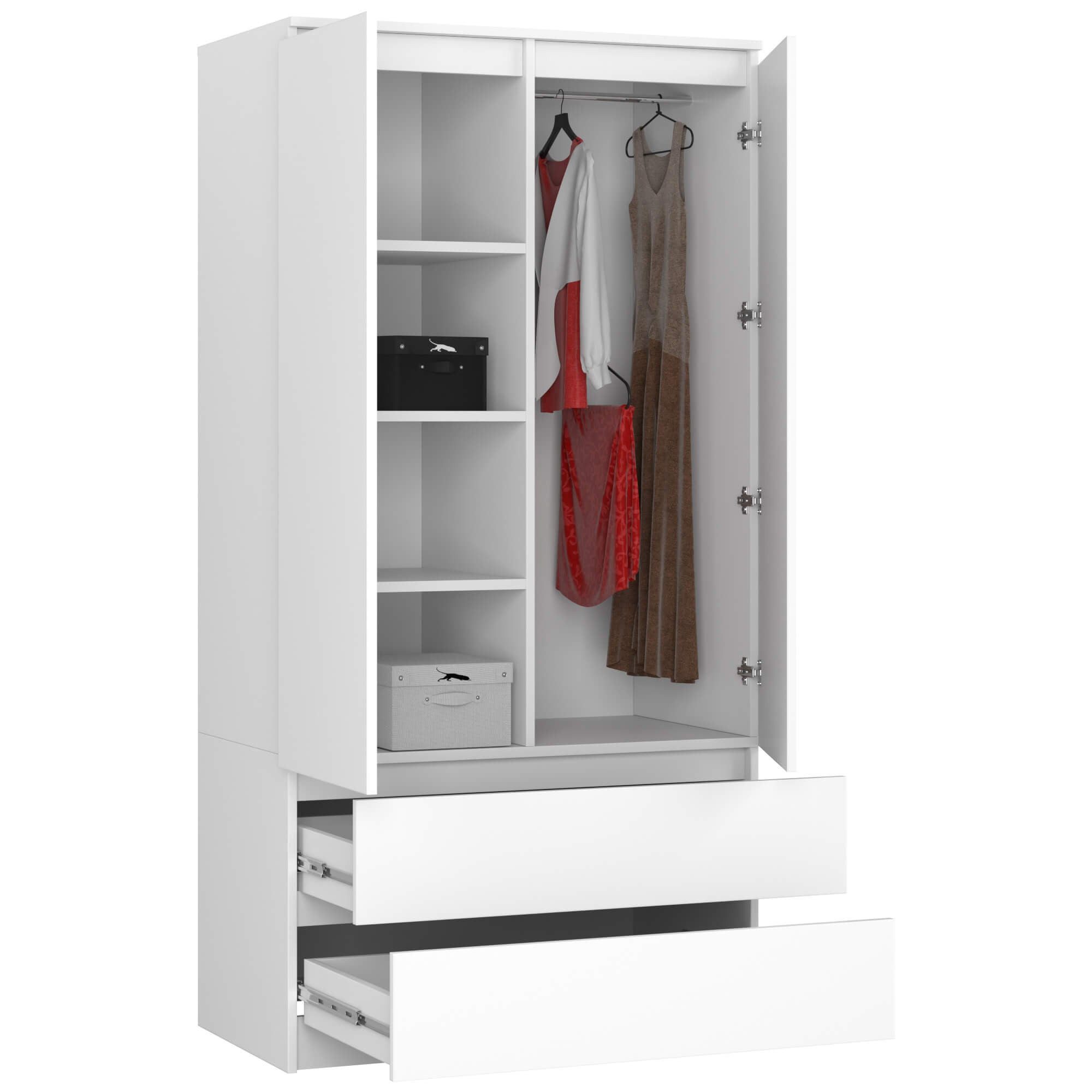 Raumhirsch Furniture Kleiderschrank Moderner Kleiderschrank 90 cm - Minimal günstig online kaufen