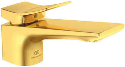 Ideal Standard Waschtischarmatur »Check« (2-St) mit Ablaufgarnitur, Brushed Gold