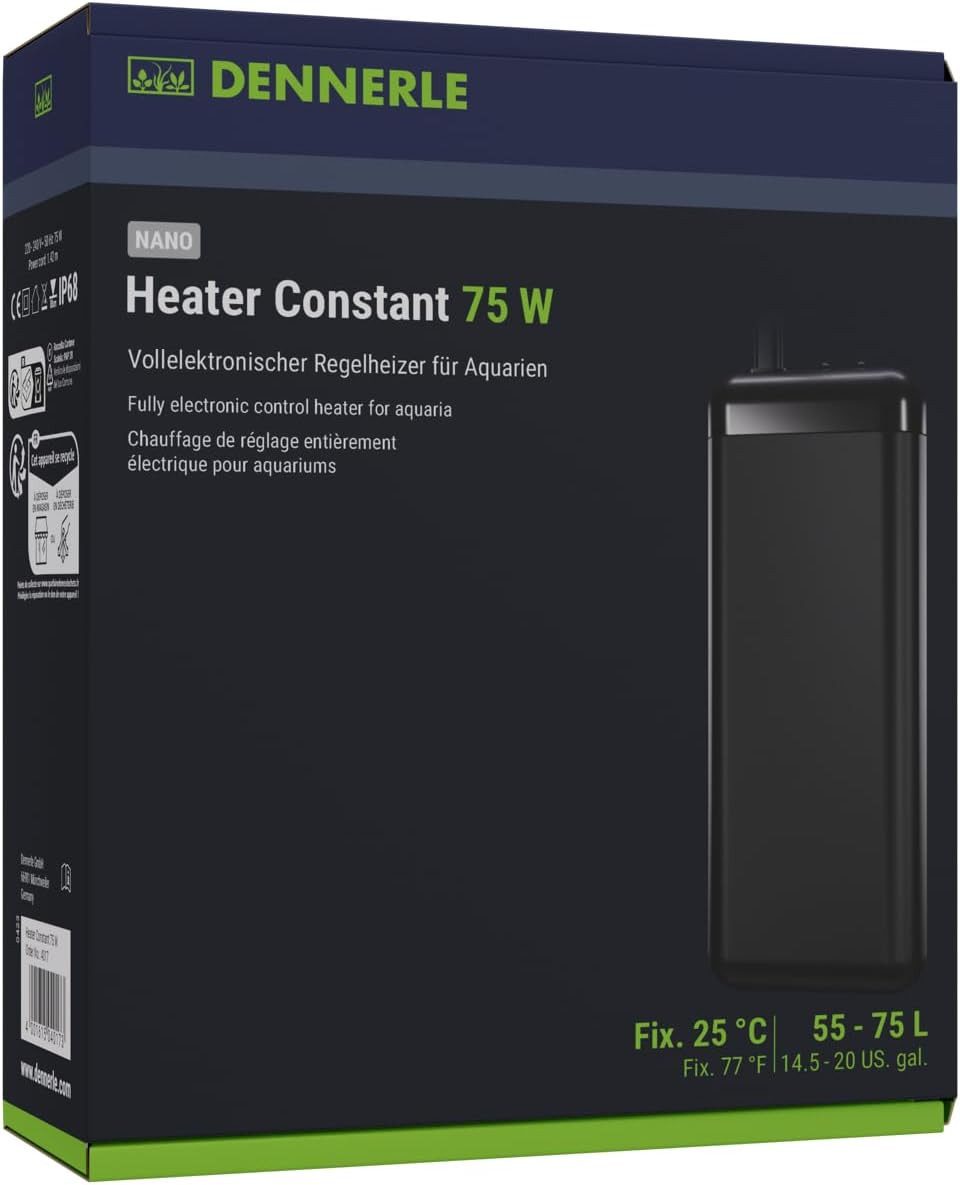 Regelheizer Dennerle Nano Heater Constant 75 Watt Aquarien von 55-75 Liter