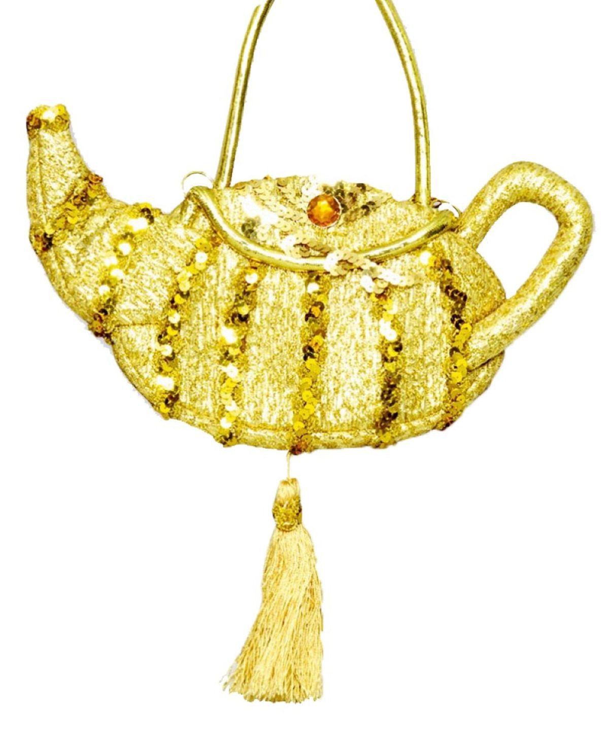 Das Kostümland Kostüm Handtasche Wunderlampe zum Märchen Kostüm, Gold günstig online kaufen