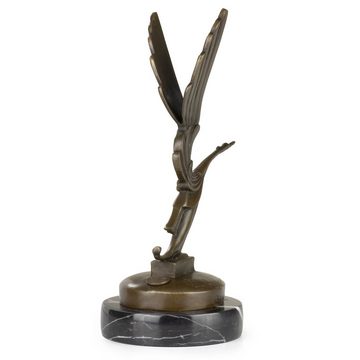 Moritz Dekofigur Bronzefigur Storch, Bronzefigur Figuren Skulptur für Regal Vitrine Schreibtisch Deko