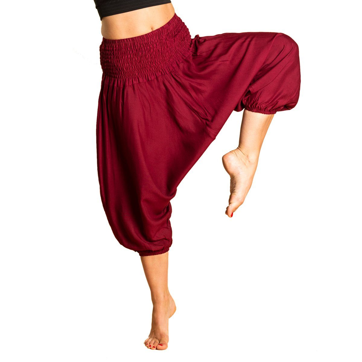 Haremshose Aladinhose für Kinder oder als 3/4-Hose Pumphose Freizeithose