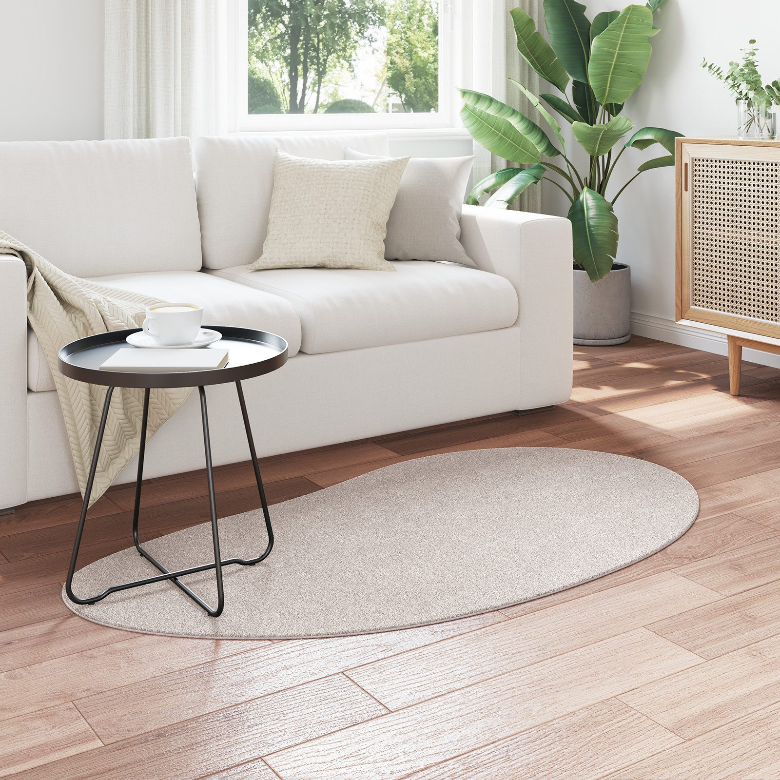 vidaXL Teppich Teppich Sandfarben 80x150 cm günstig online kaufen