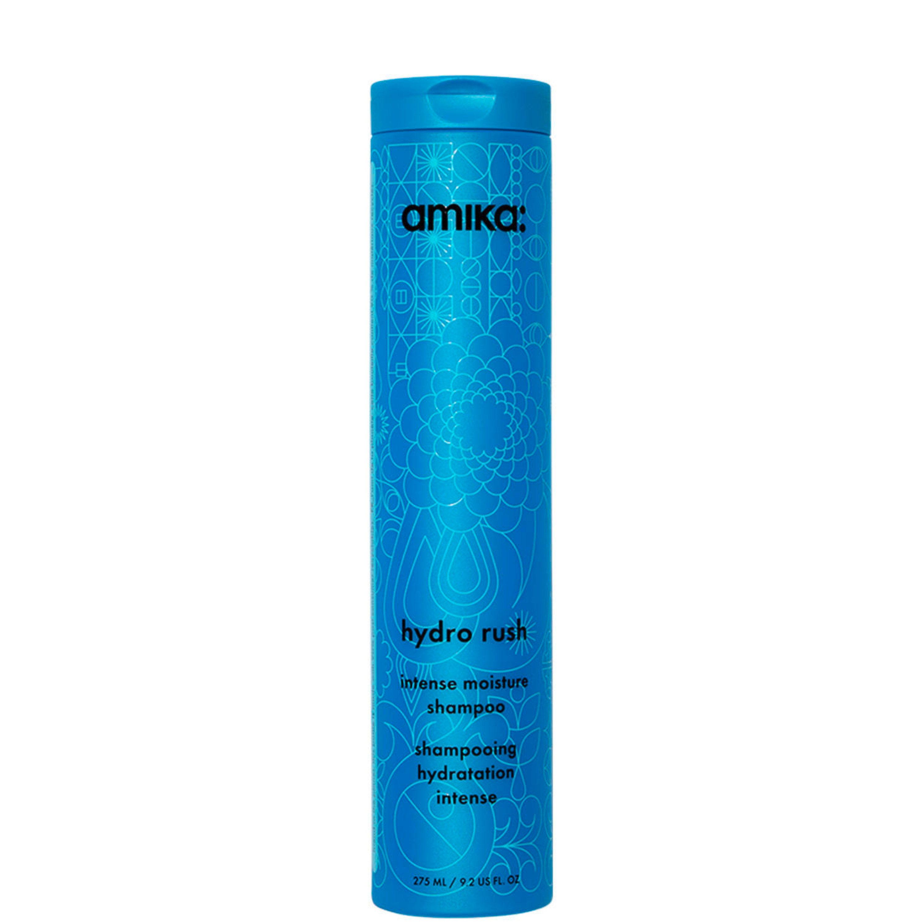Amika Haarshampoo Hydro Rush Intense Moisture Shampoo 275 ml, Intensive Feuchtigkeit & sanfte Reinigung