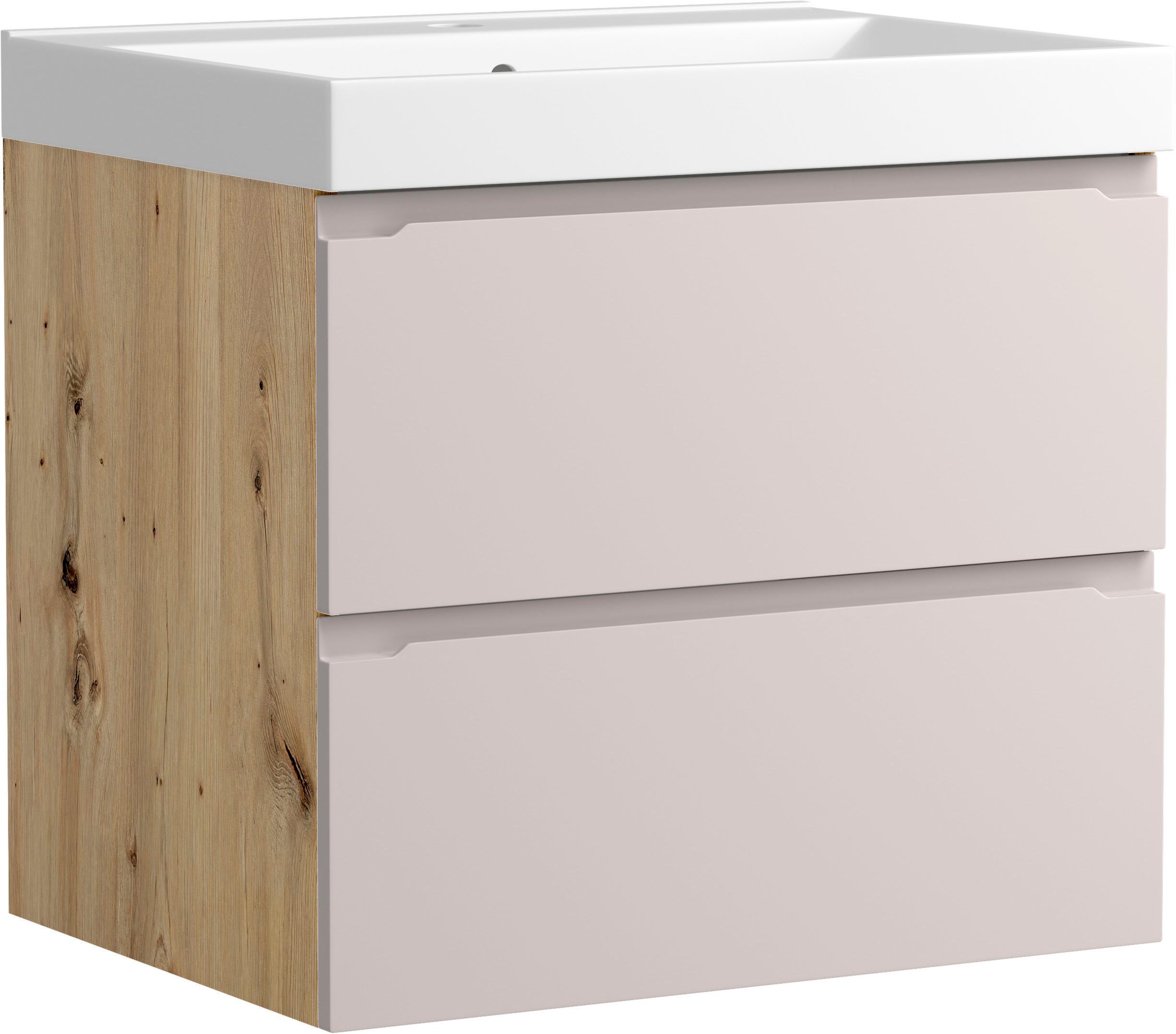 welltime Waschtisch CABO, Waschtisch, Kaschmir, griffloses Design