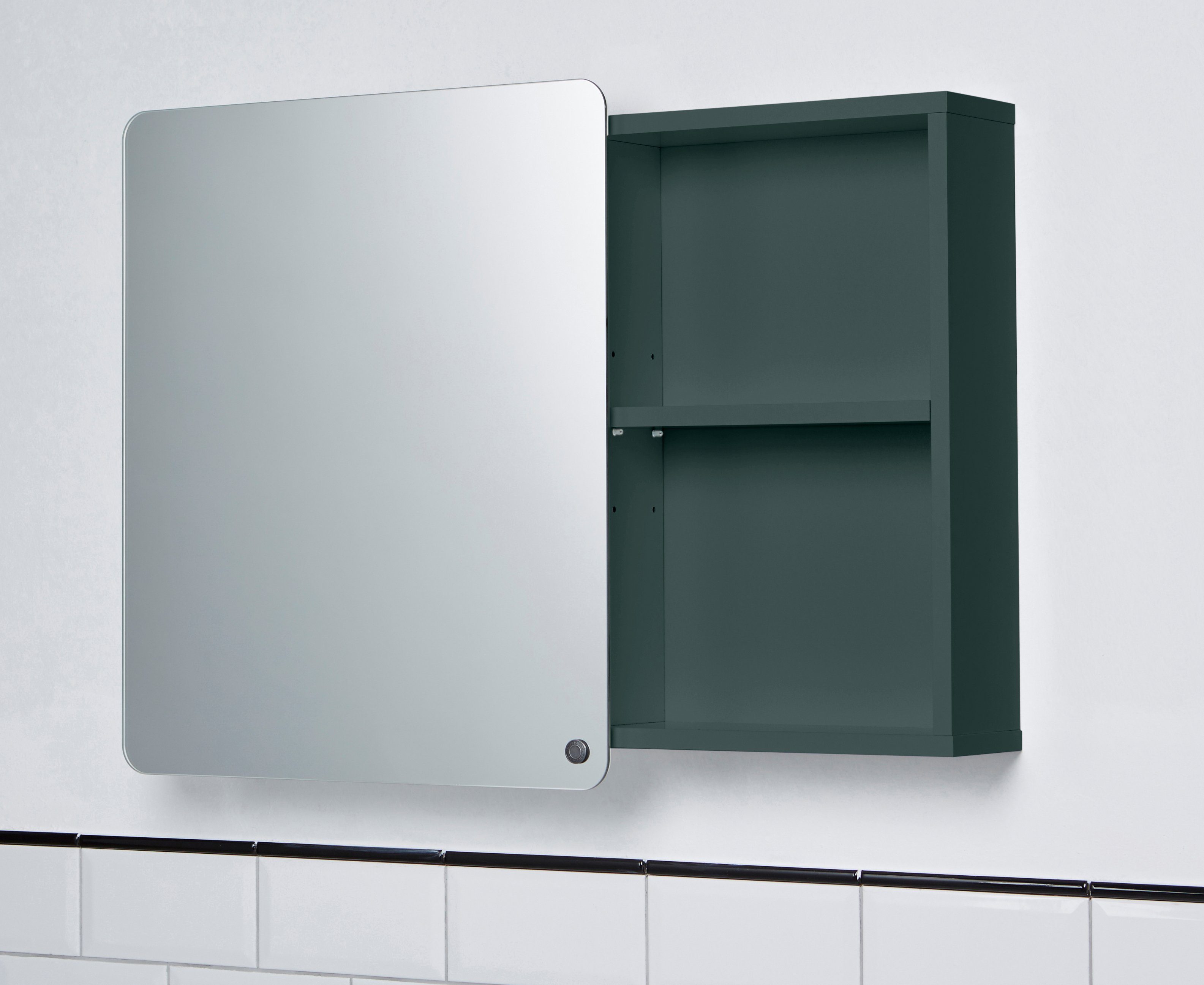TOM TAILOR HOME Badspiegel COLOR BATH Large Mirror – mit Stauraum – in vielen schönen Farben, MDF mit gerundeten Ecken – rare Einzelstücke