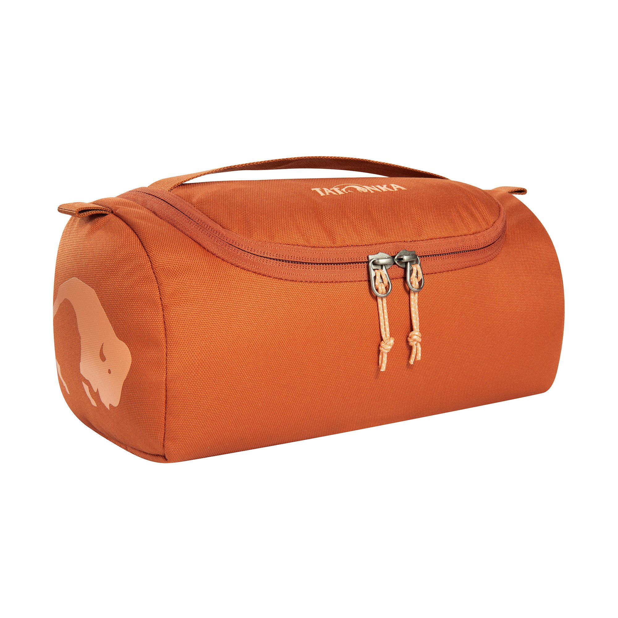 TATONKA® Kulturbeutel Care Barrel, Waschtasche mit Hauptfach, Innentaschen und unzerbrechlichem Spiegel