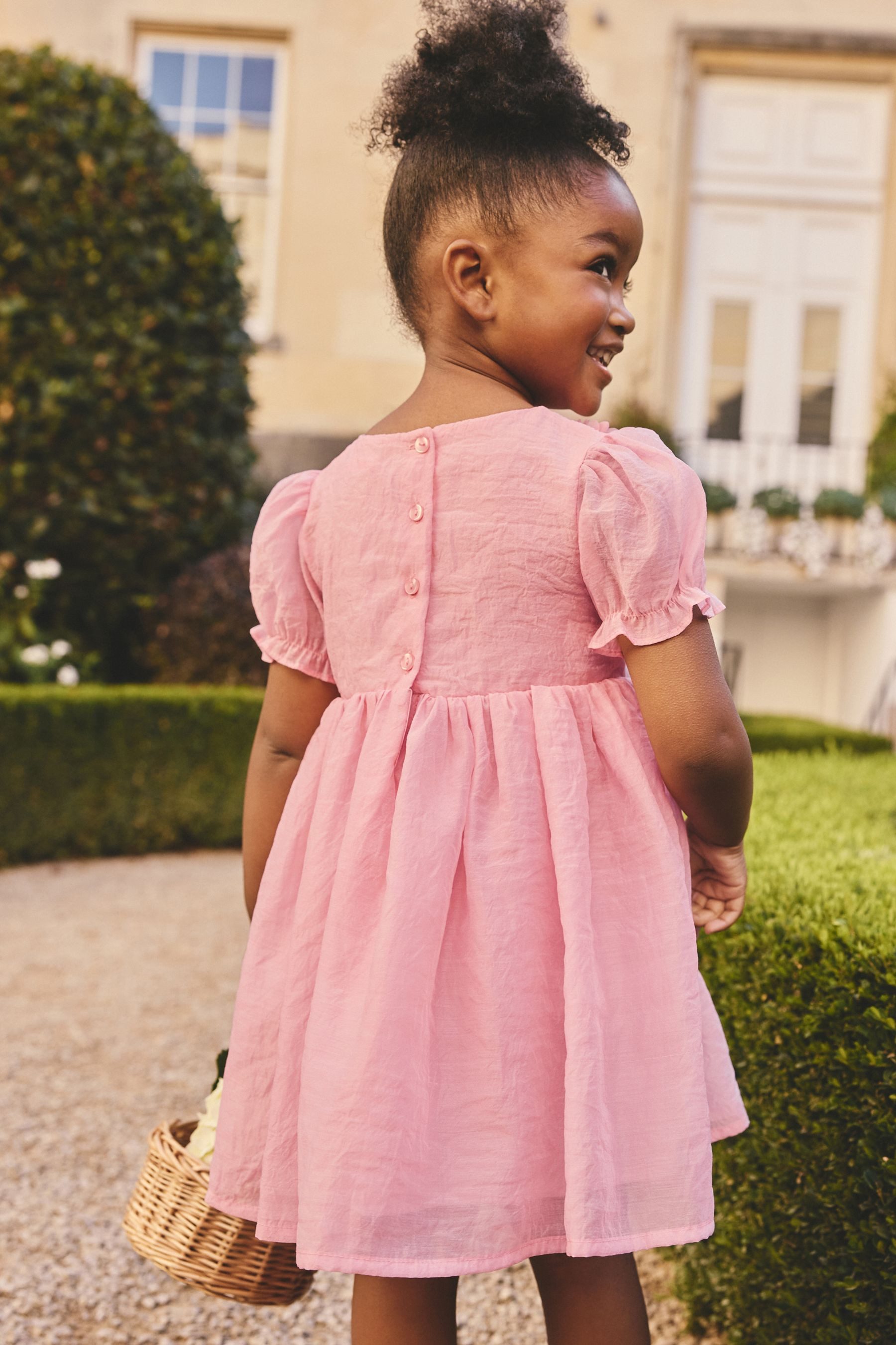 Next Partykleid Kleid mit Ansteckblume (1-tlg)