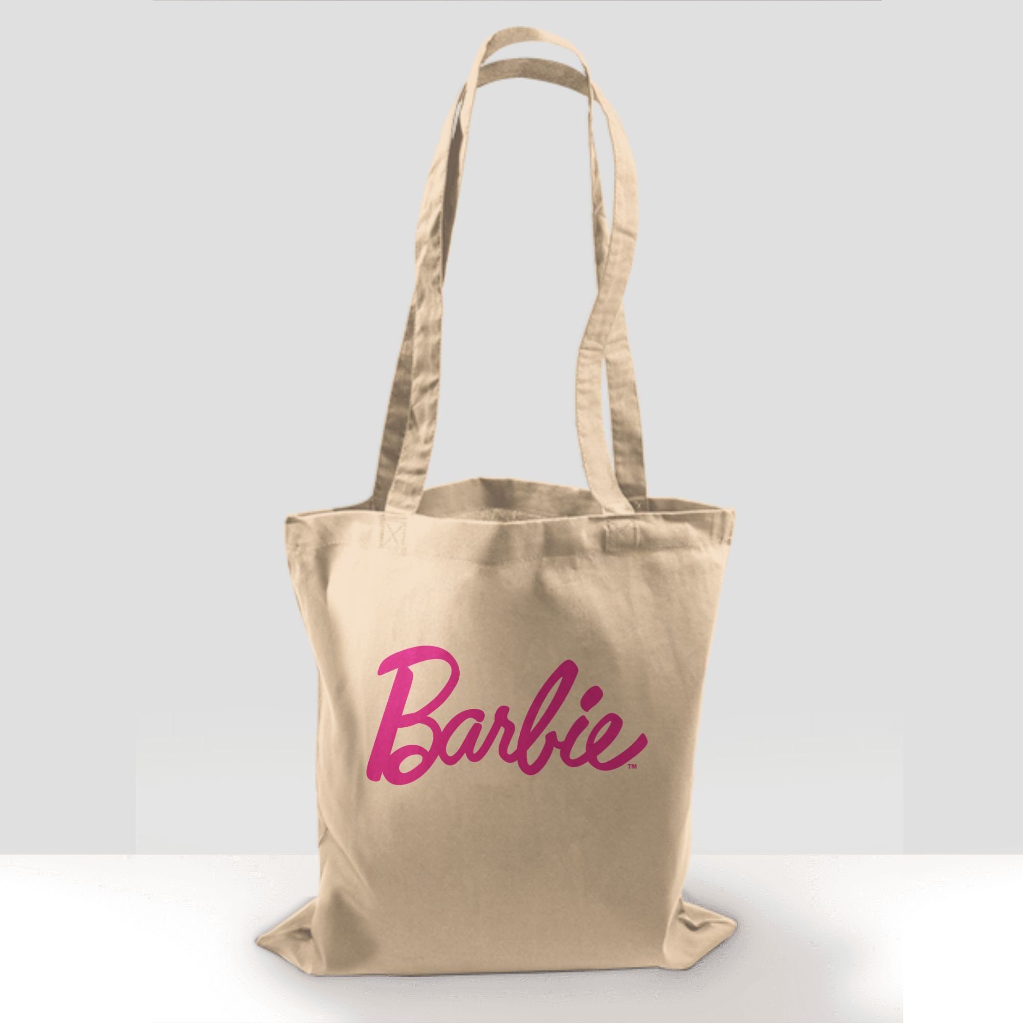 Barbie Barbie Logo 2 Umhängetasche Tasche Shirtracer Schriftzug, Naturweiß
